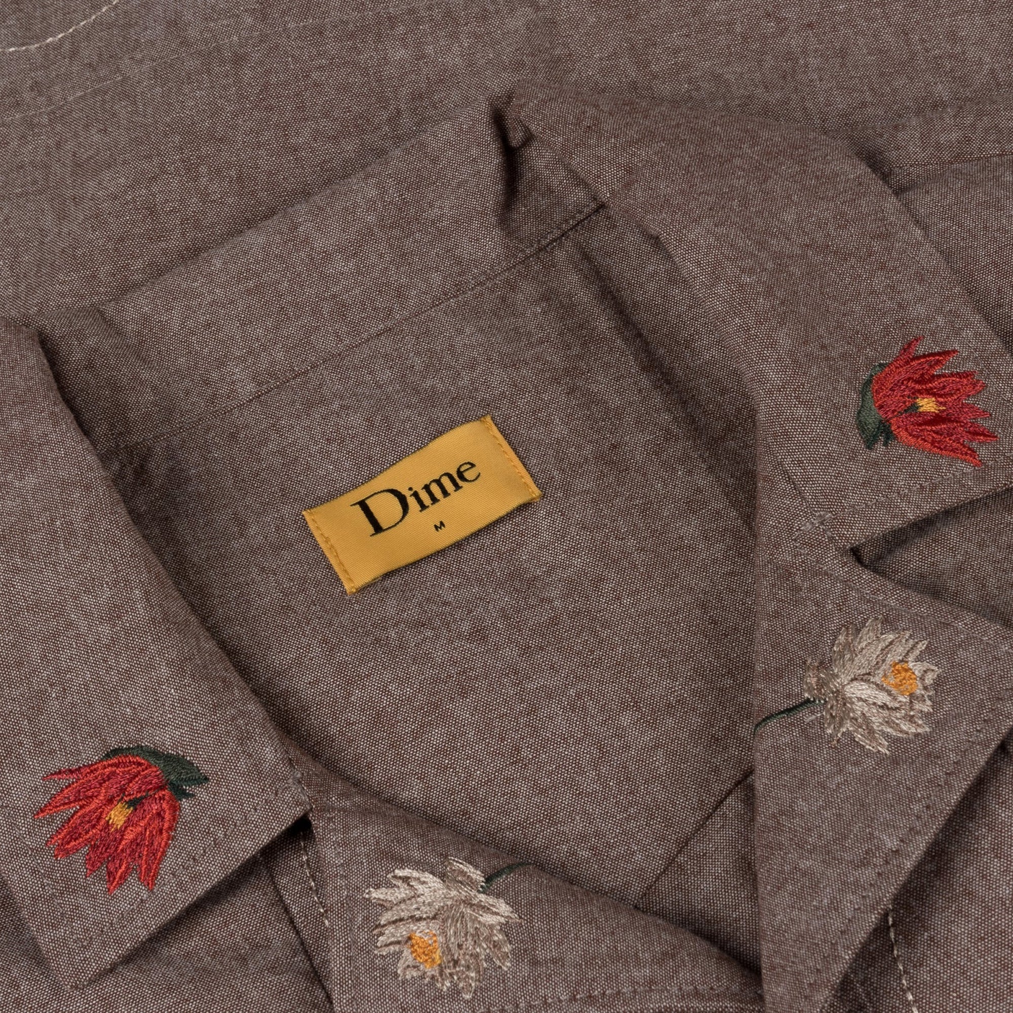 Dime Mens Lotus Button Up Shirt - Image 4