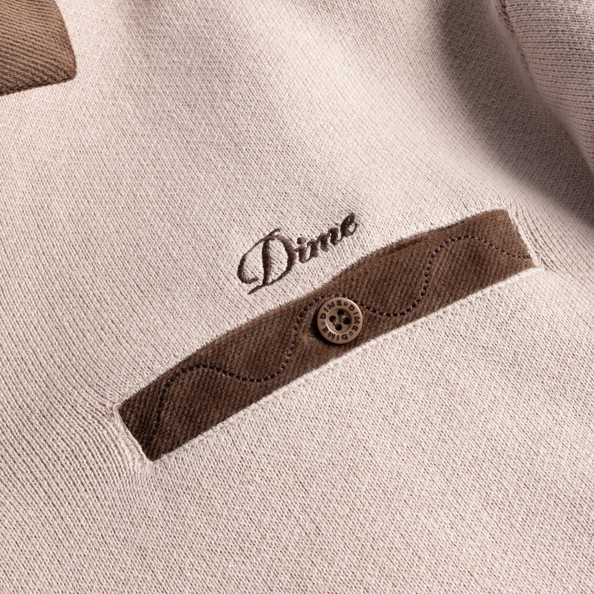 Dime Mens Casino Rugby Polo Sweatshirt - Image 3