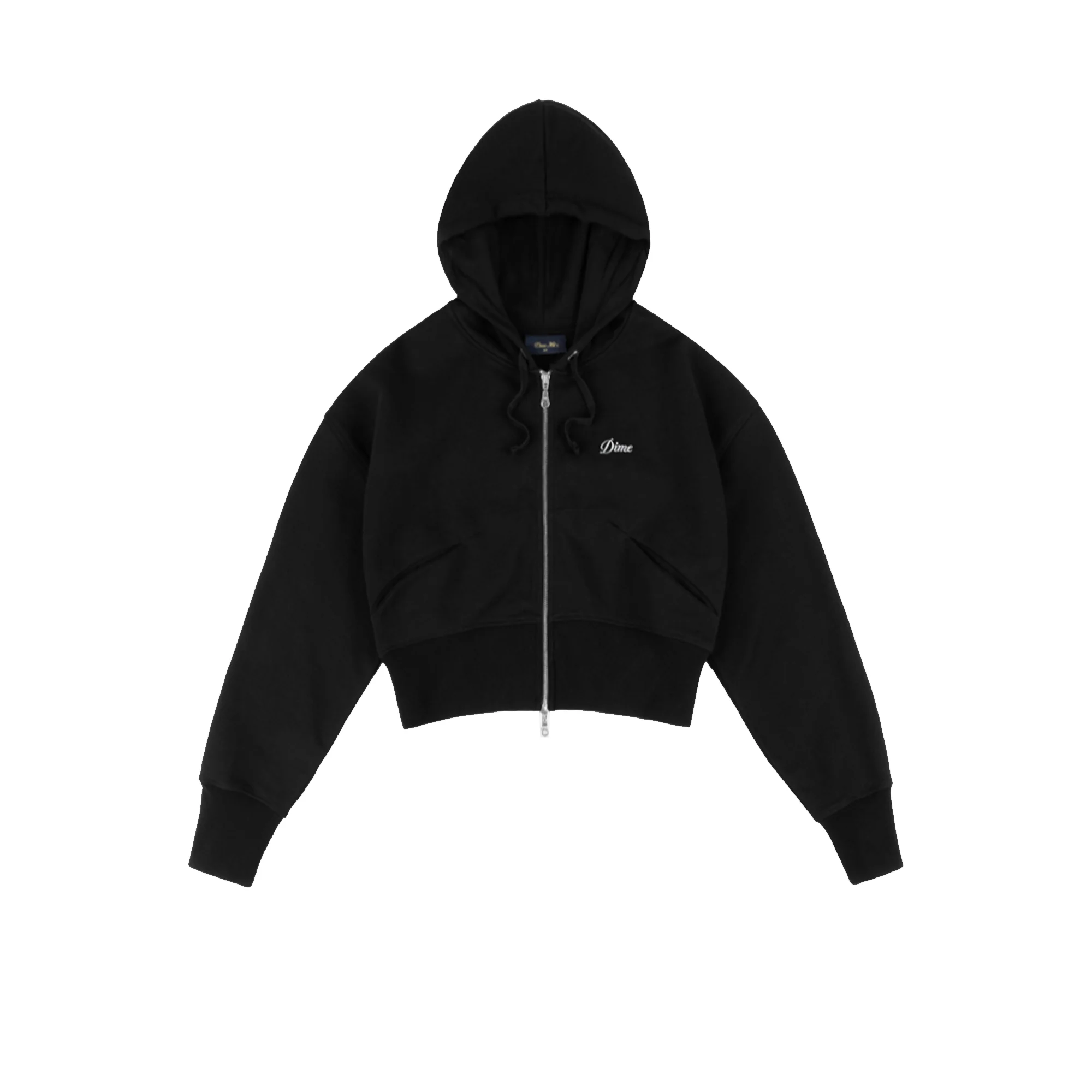 Dime Womens Cropped Zip Hoodie