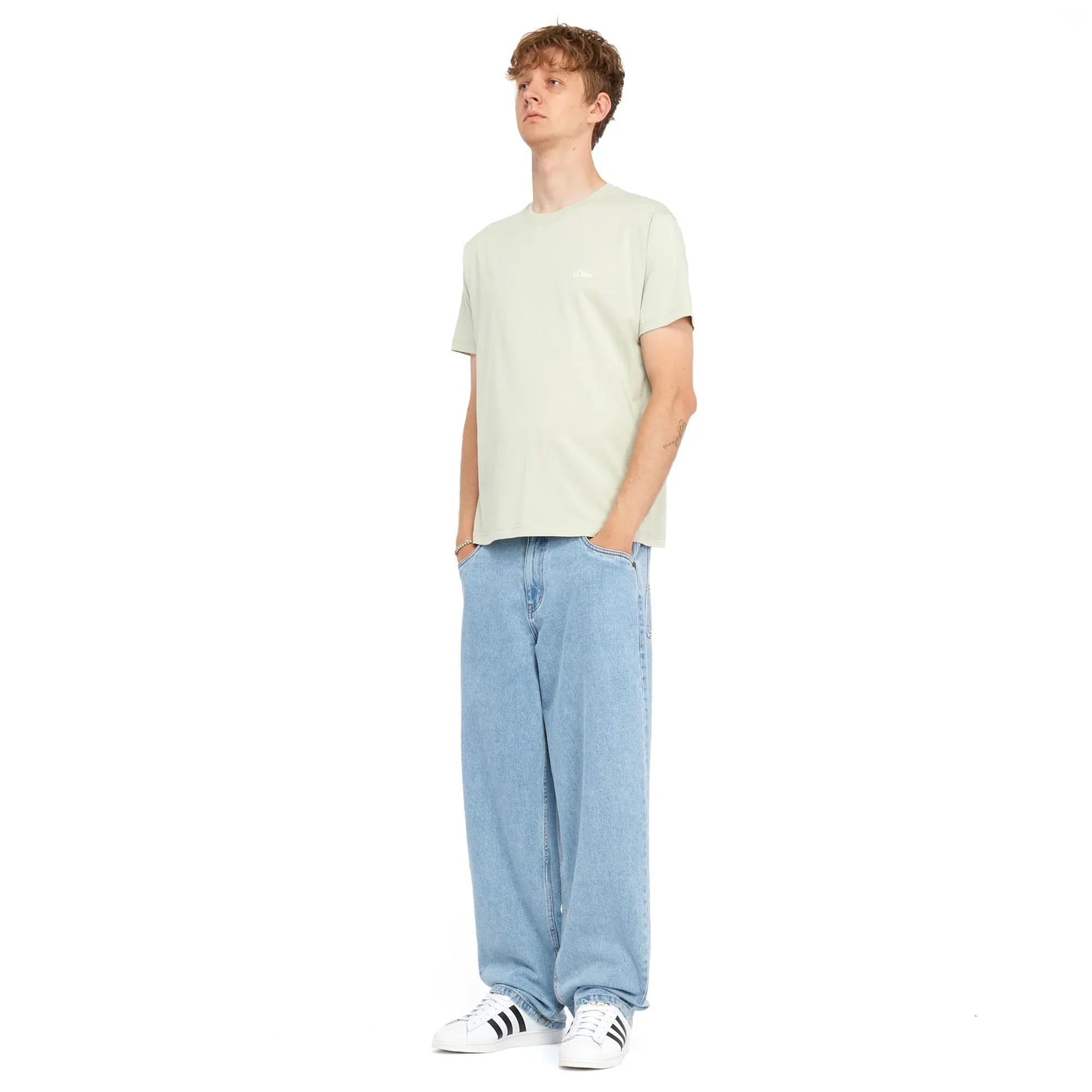 Dime Mens Cursive Small Logo Tee - Image 2