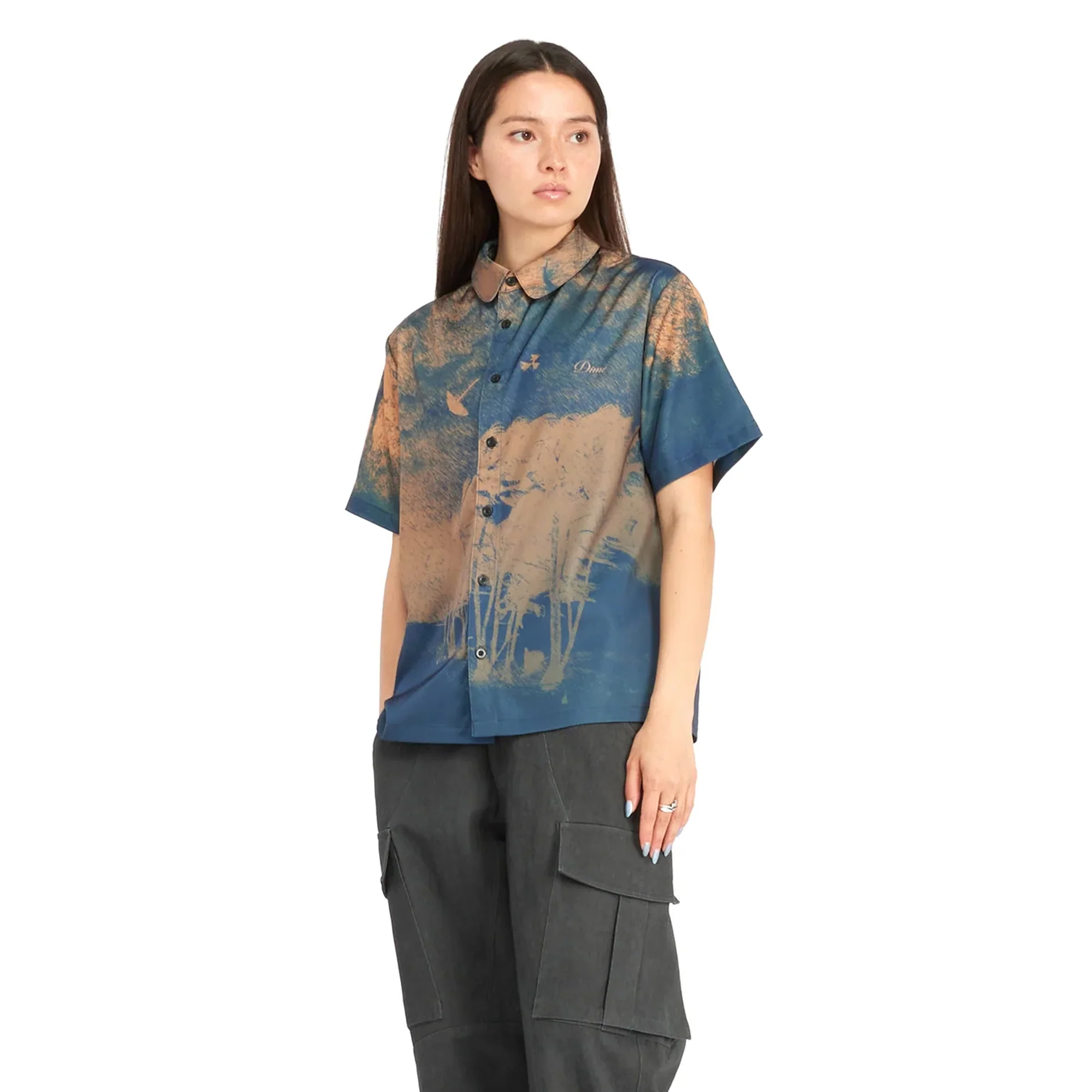 Dime Mens Day Off Button Up Shirt - Image 2