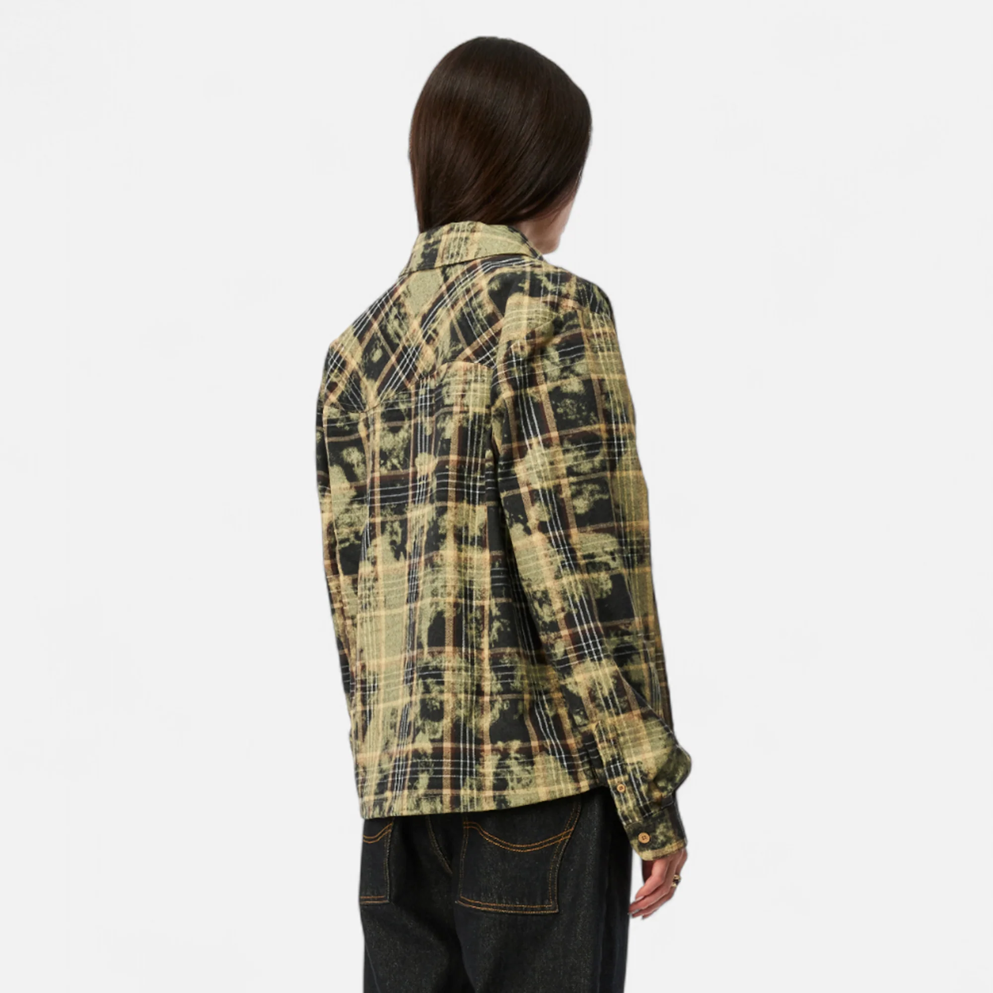 Dime Mens Plaid Flannel Shirt - Image 3