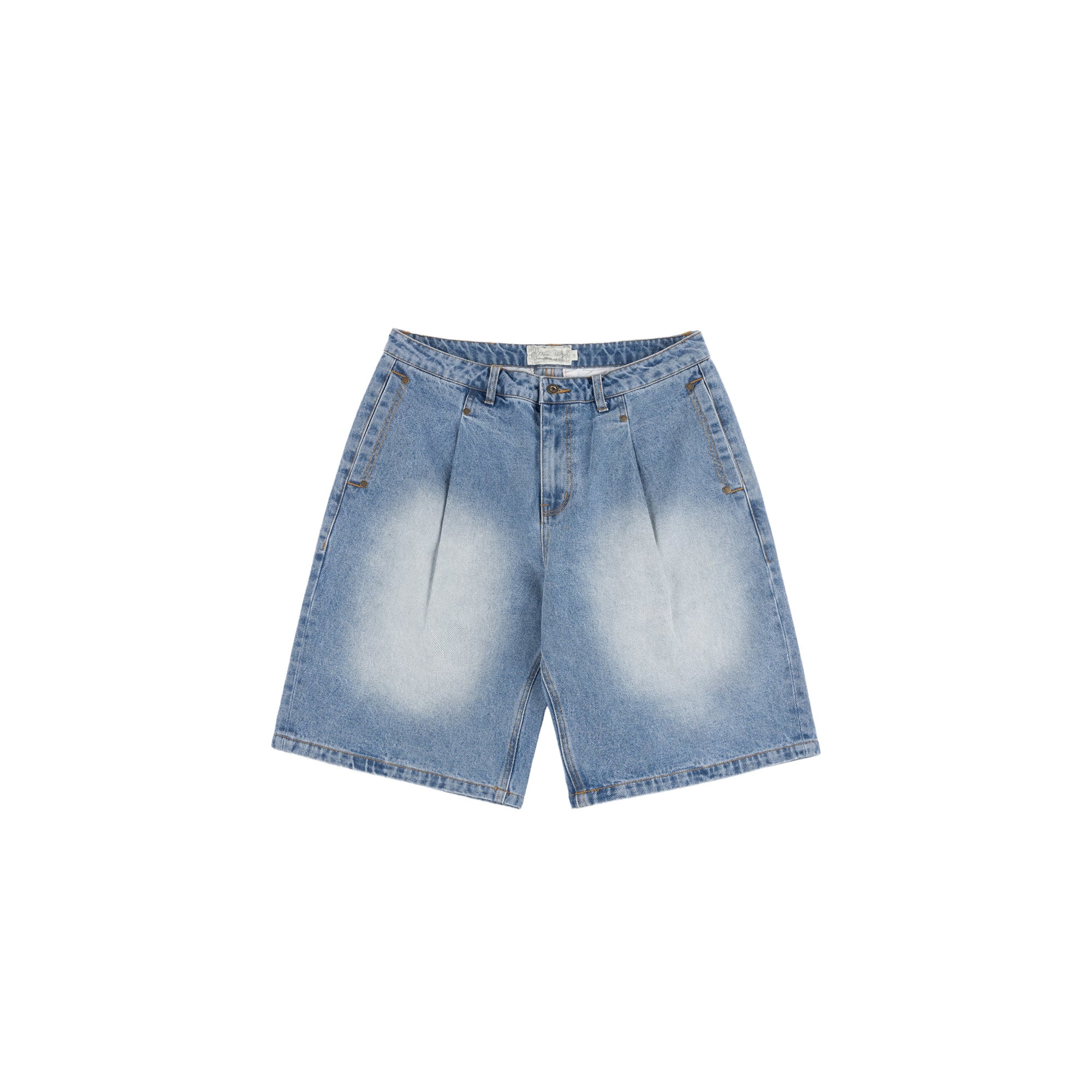 Dime Mens Pleated Denim Shorts