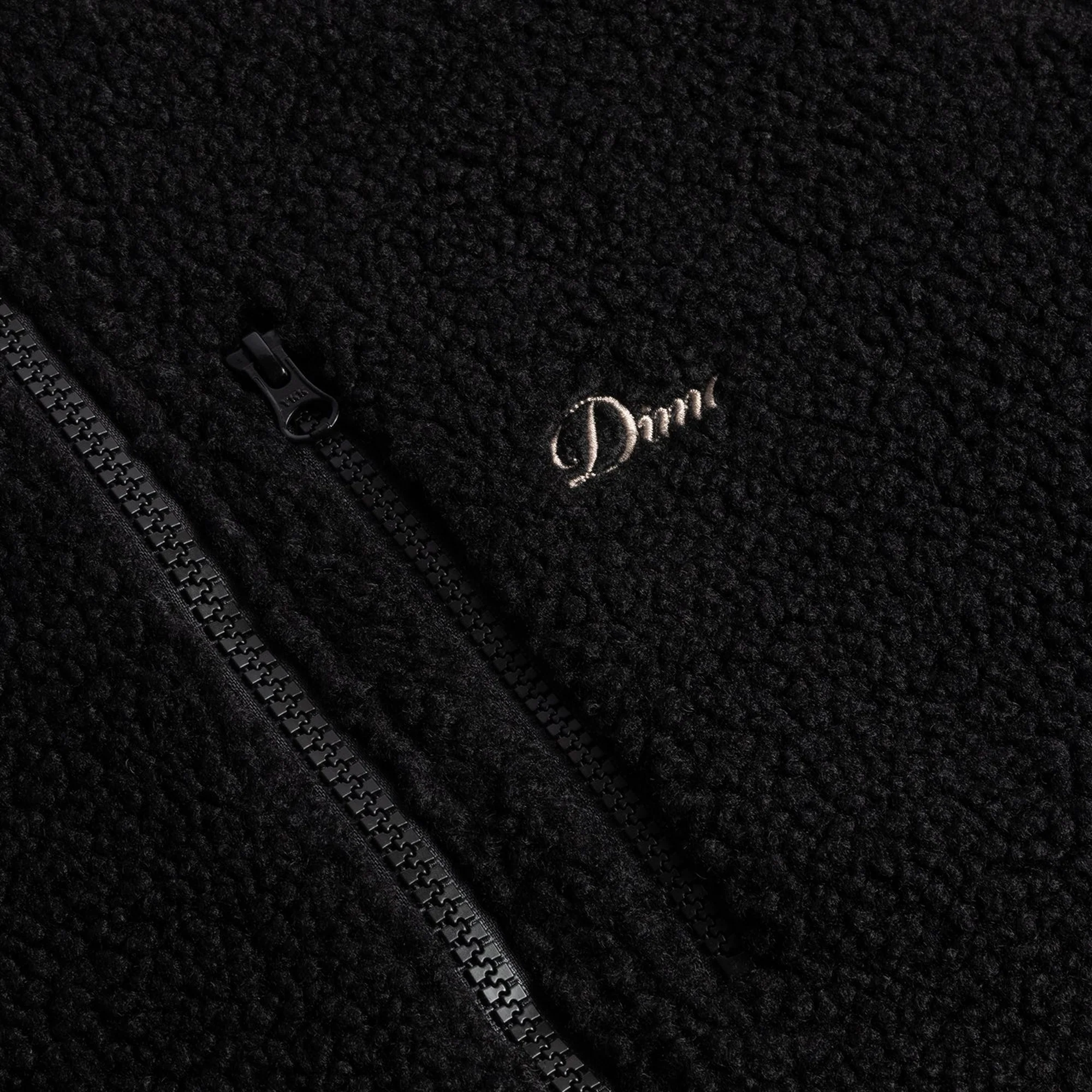 Dime Mens Polar Fleece Sherpa Zip Jacket - Image 3