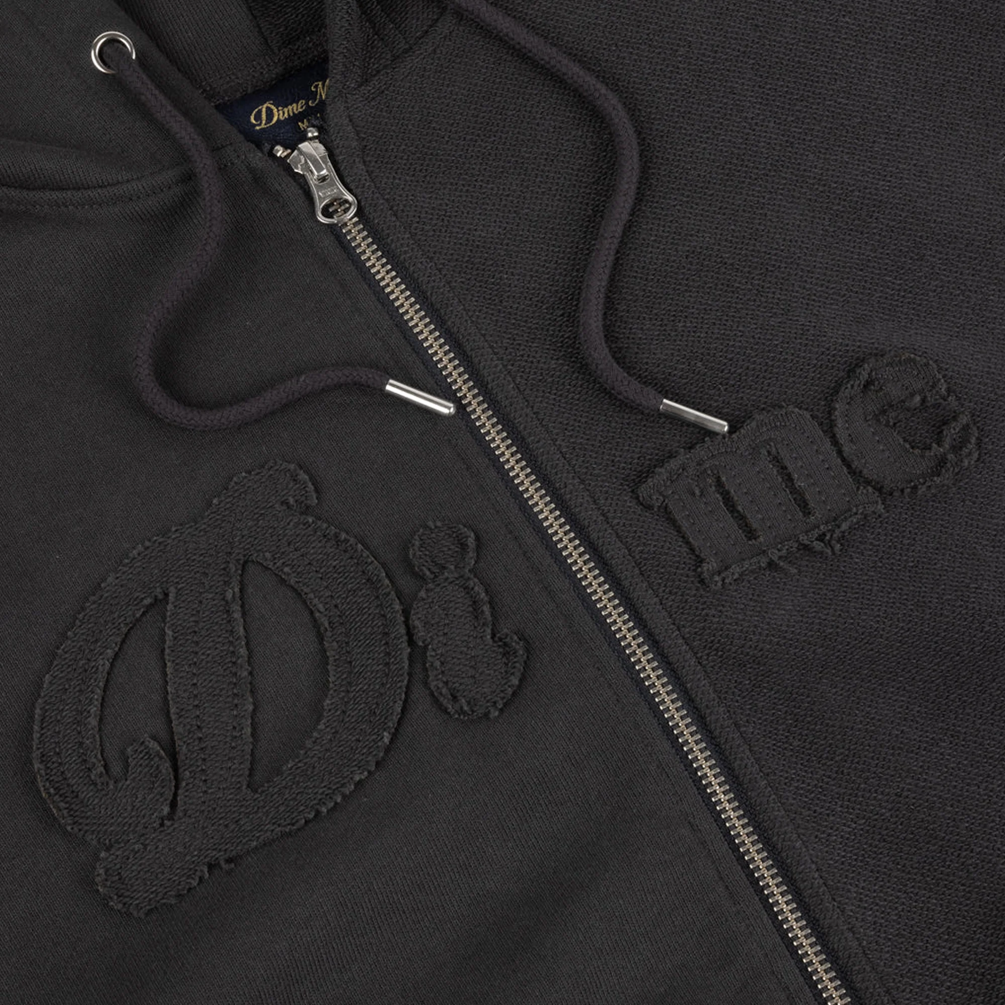 Dime Mens Reverse French Zip Hoodie - Image 3