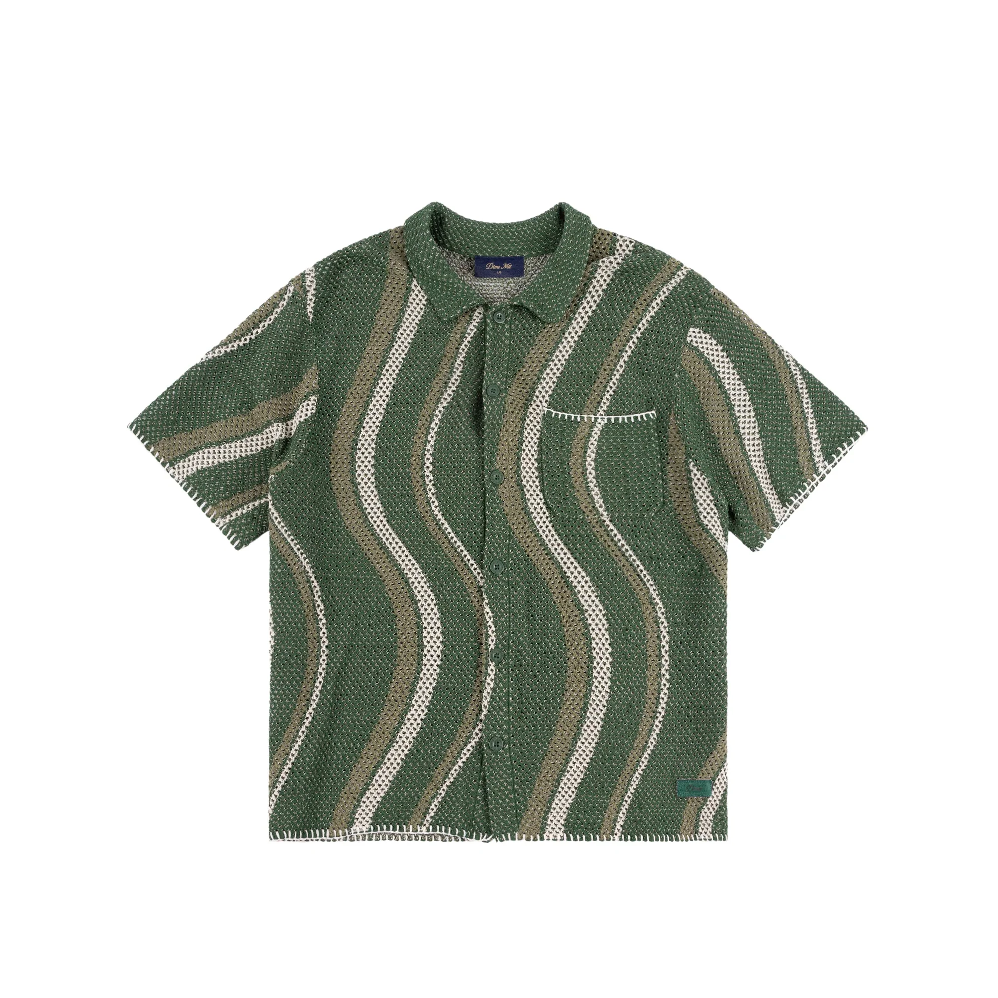 Dime Mens Soleil Button Up Knit Shirt