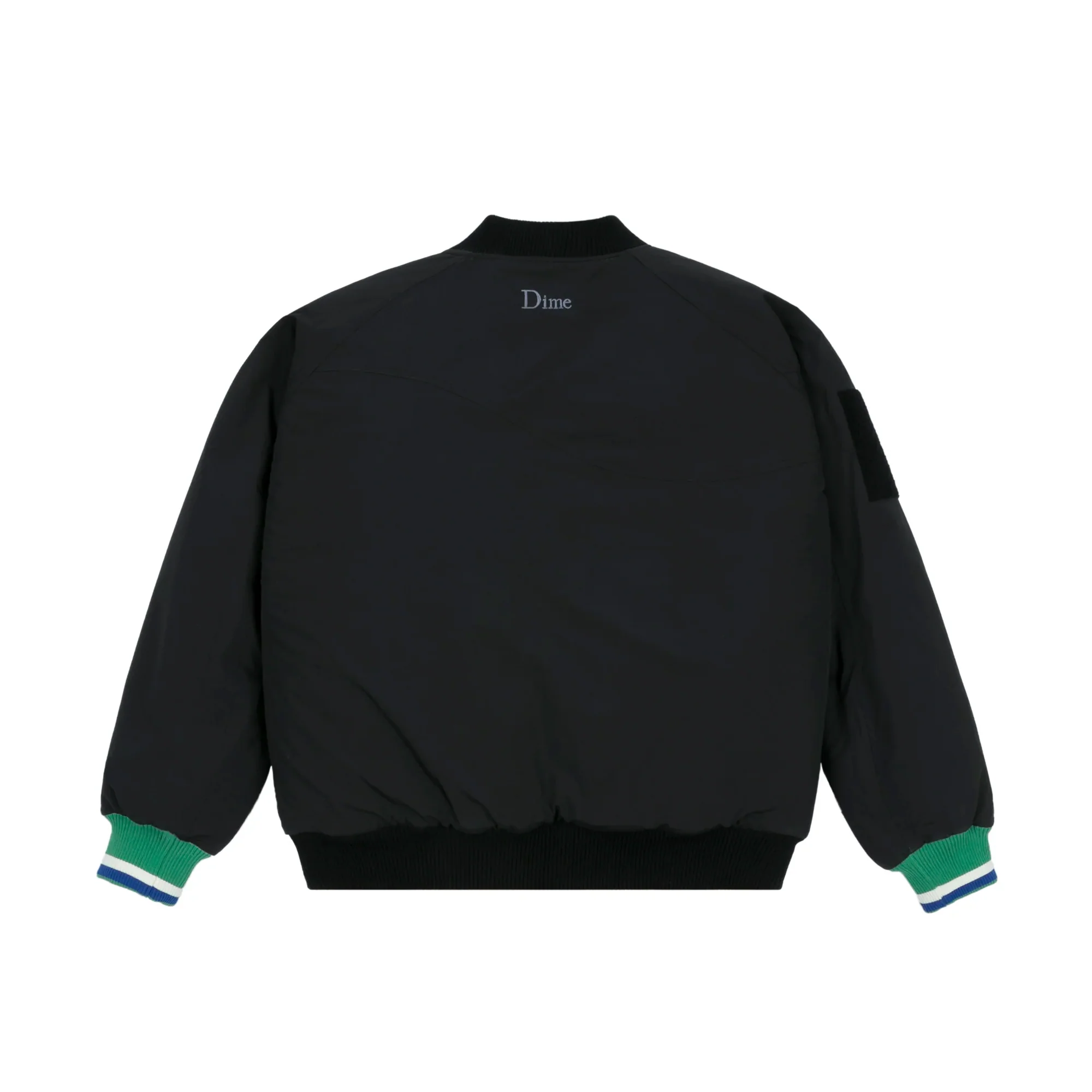 Dime Mens Velcro Patch Bomber Jacket - Image 2