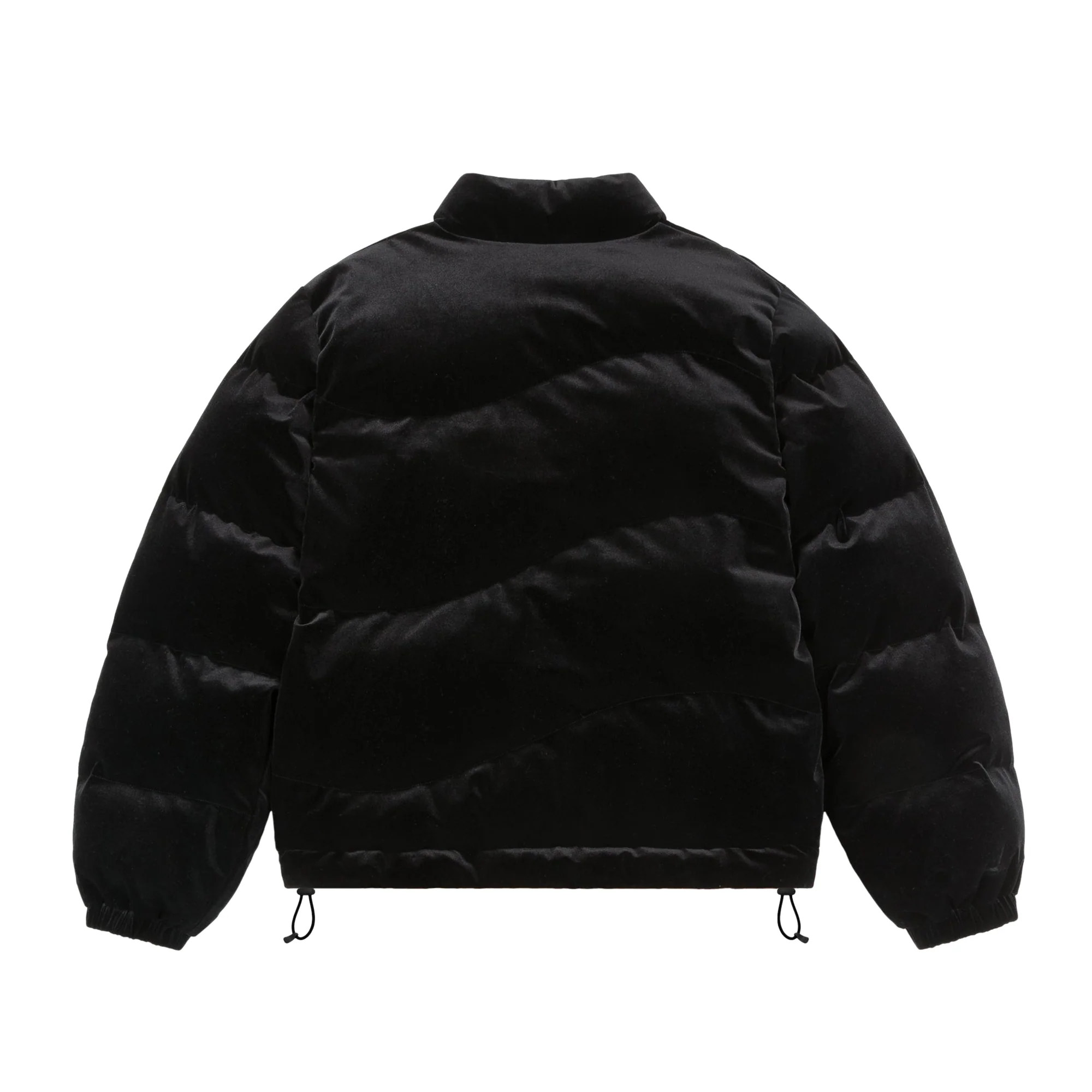 Dime Mens Velvet Quilted Puffer Jacket - Image 3