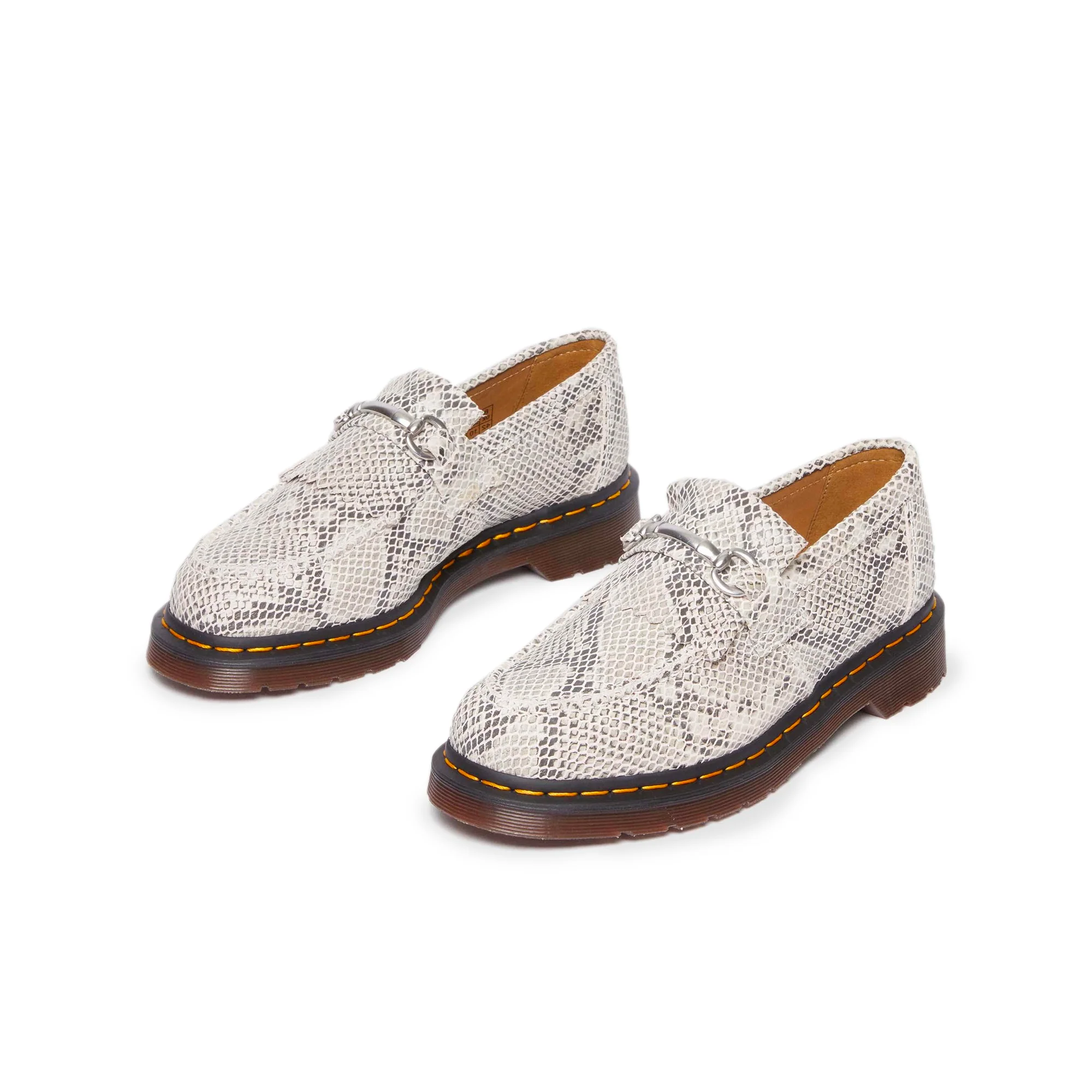 Dr. Martens Adrian Snaffle Python Print Suede Loafers - Image 2