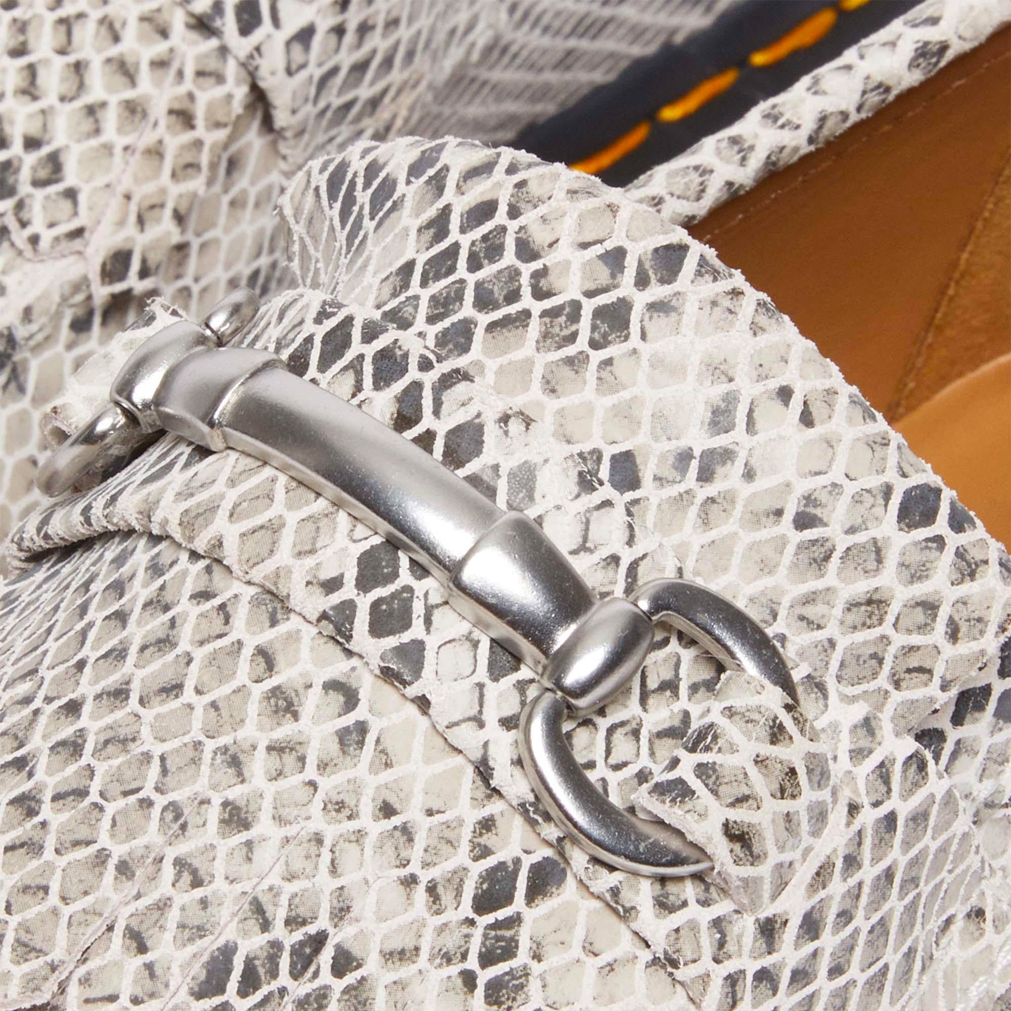 Dr. Martens Adrian Snaffle Python Print Suede Loafers - Image 4