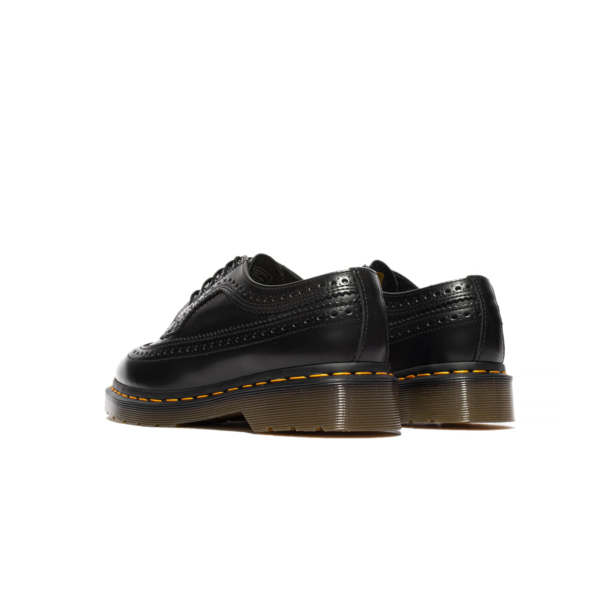 Dr. Martens Men 3989 Yellow Stitch Shoes 'Black' - Image 3