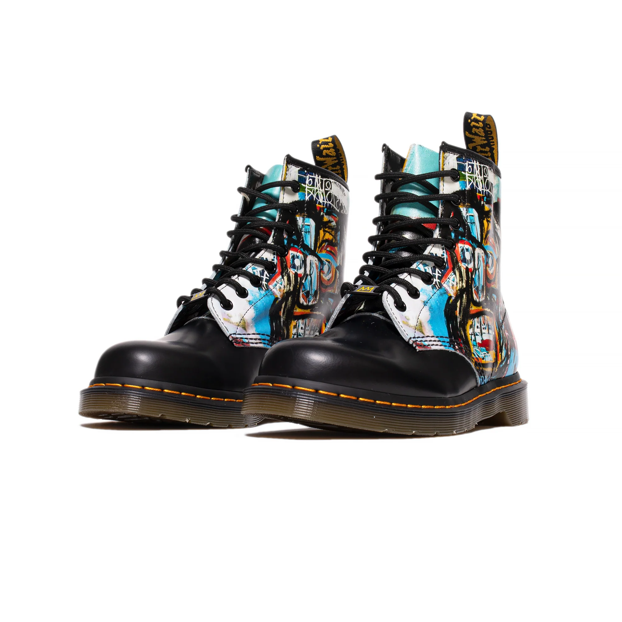 Dr. Martens Mens 1460 Basquiat Boots 'Multi' - Image 2