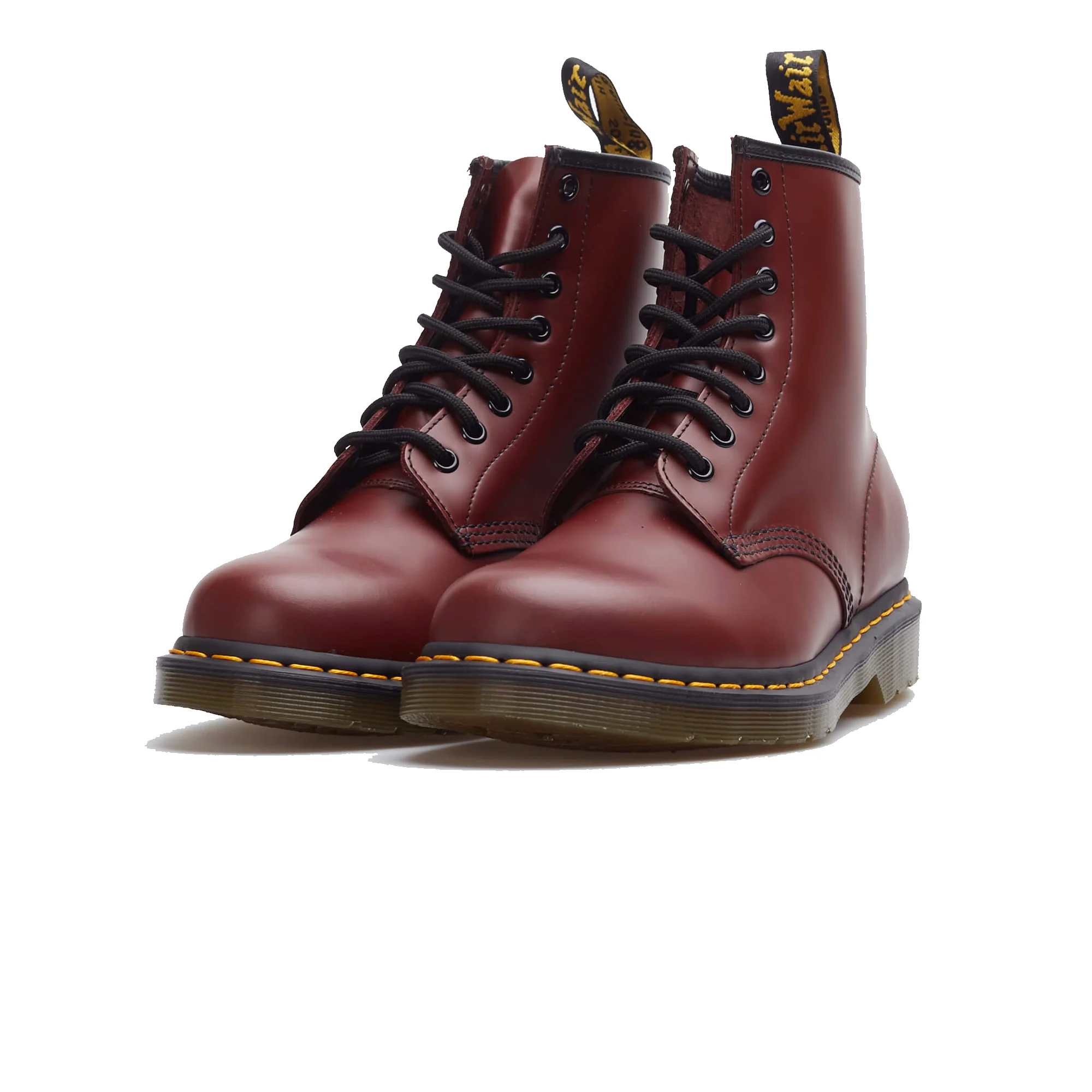 Dr.Martens Mens 1460 1460 Cherry Red Smooth Boots - Image 2