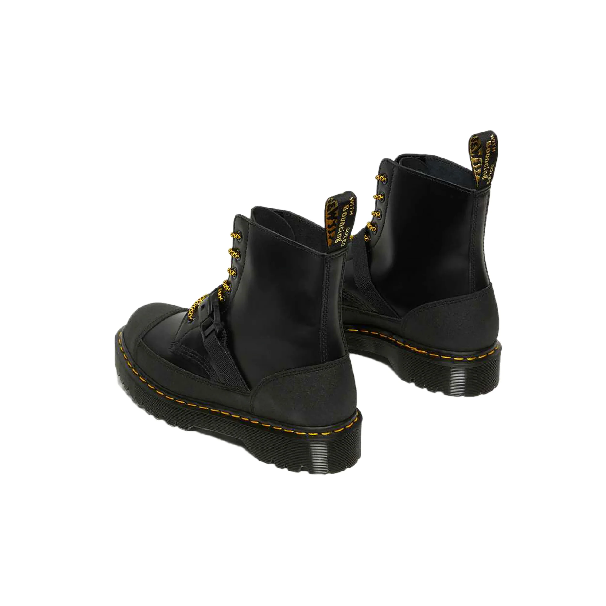 Dr.Martens Mens 1460 Tech Shoes 'Black Smooth/Dual Original' - Image 3