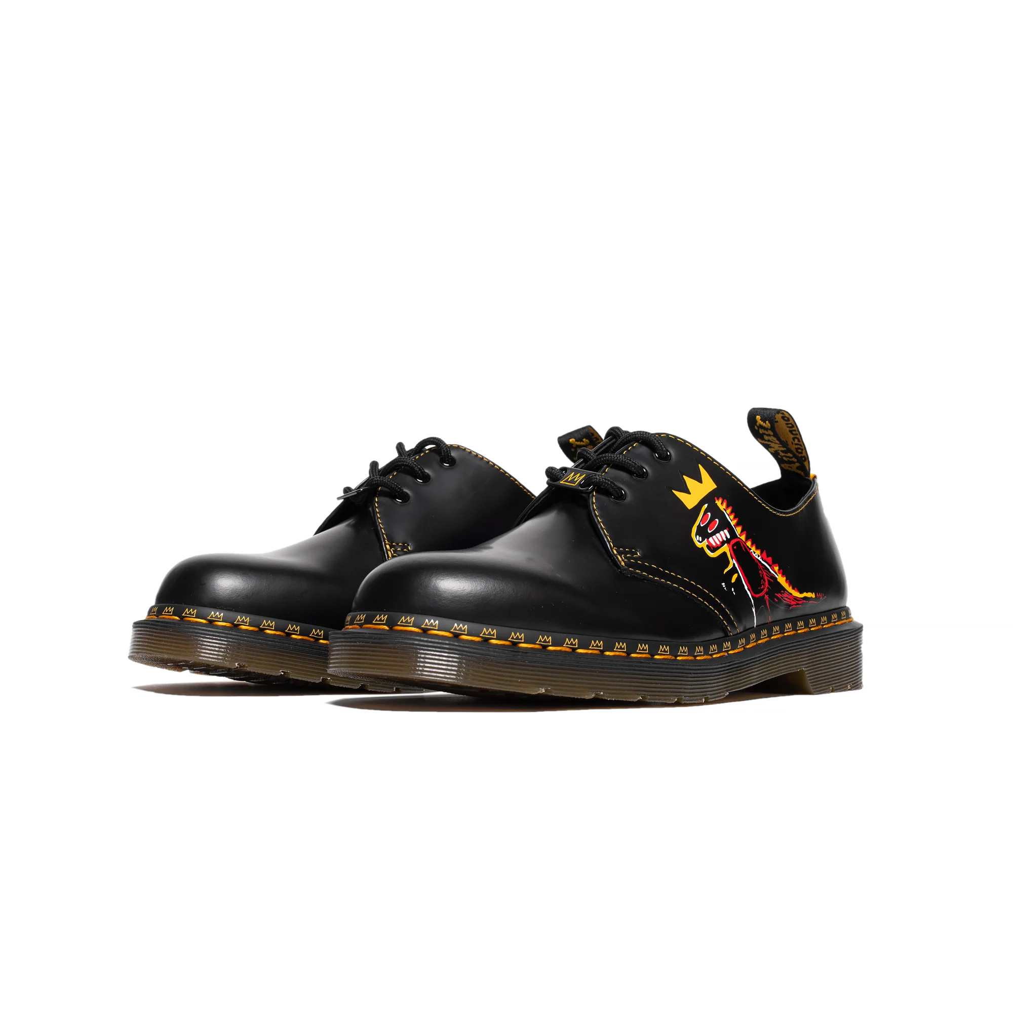 Dr. Martens Mens 1461 Basquiat Shoes 'Black' - Image 2