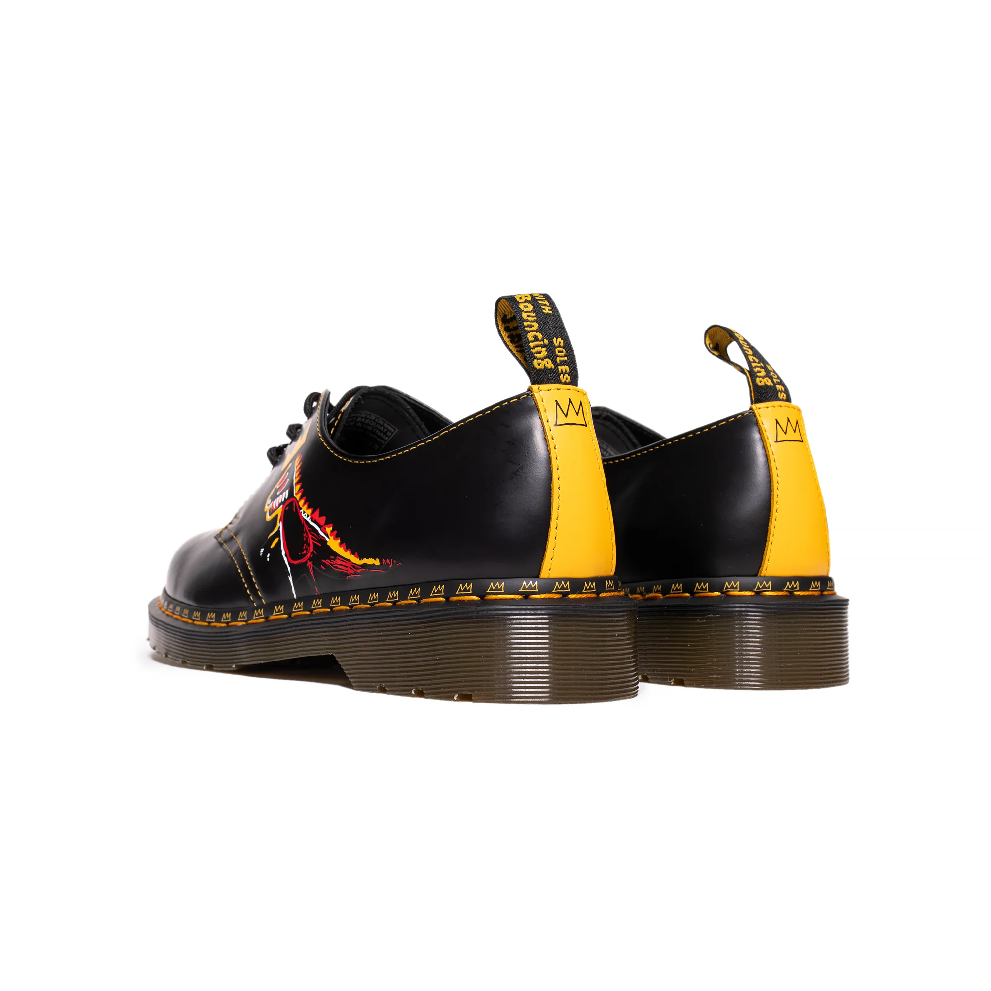 Dr. Martens Mens 1461 Basquiat Shoes 'Black' - Image 3