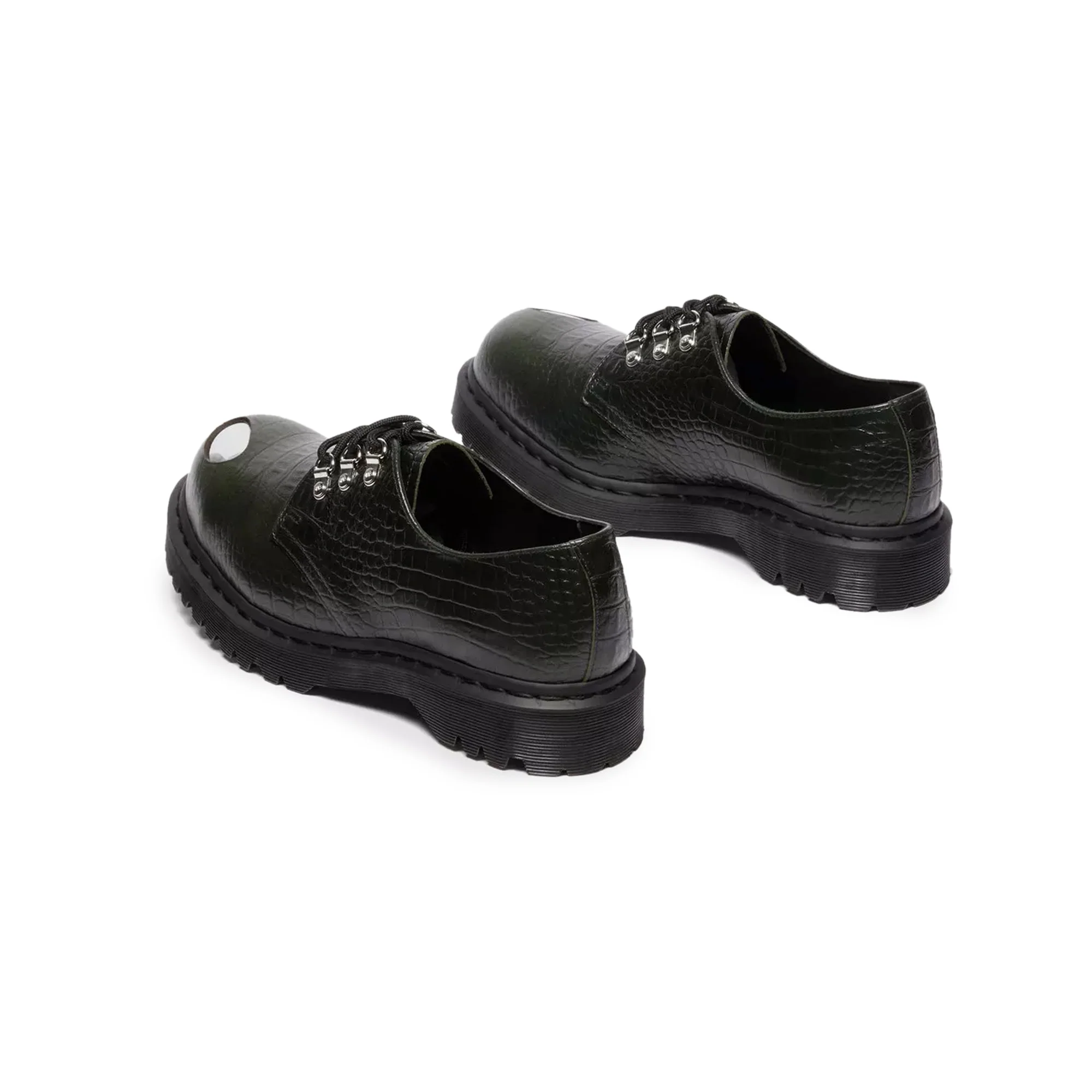 Dr Martens Mens 1461 Forest Green Shoes - Image 3