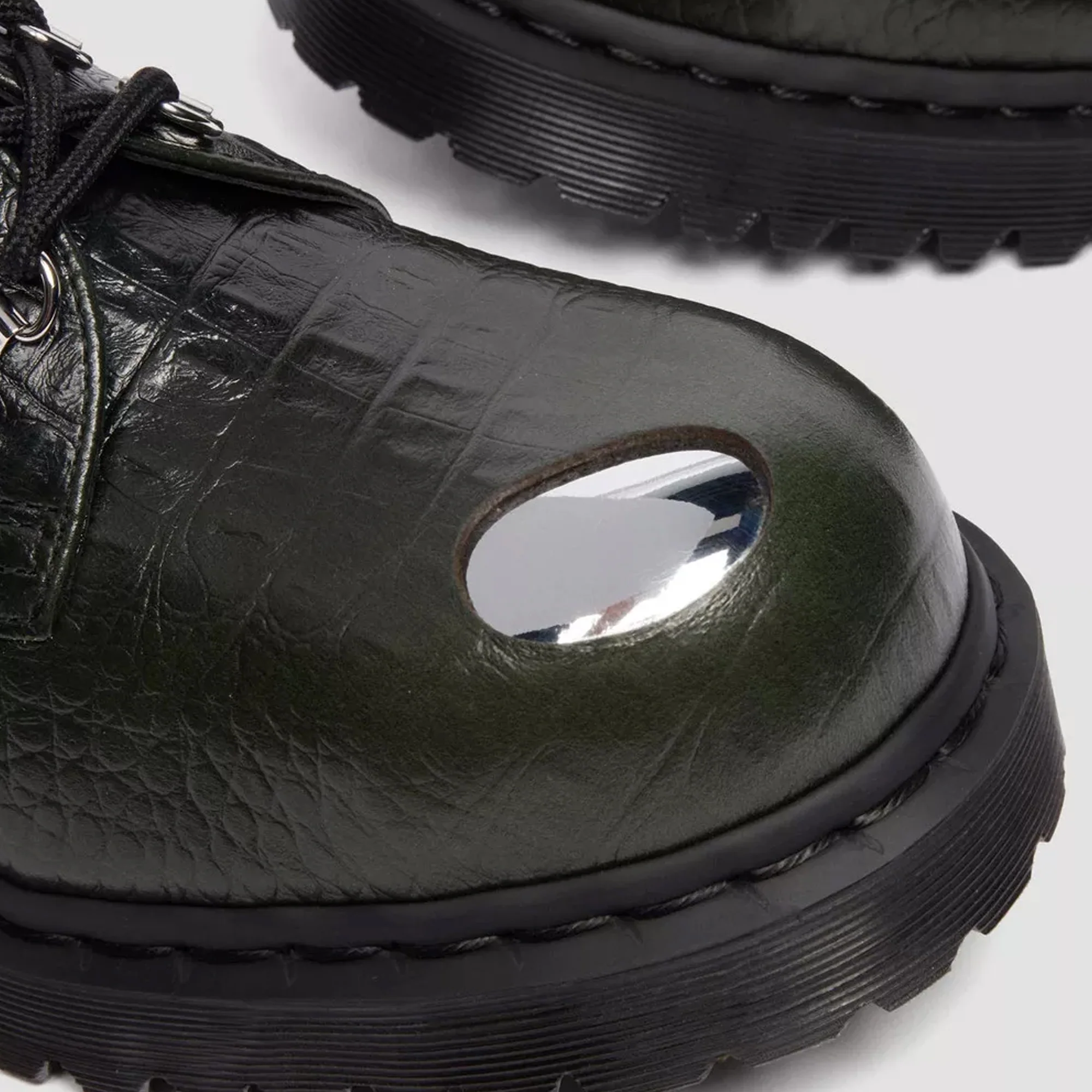 Dr Martens Mens 1461 Forest Green Shoes - Image 4