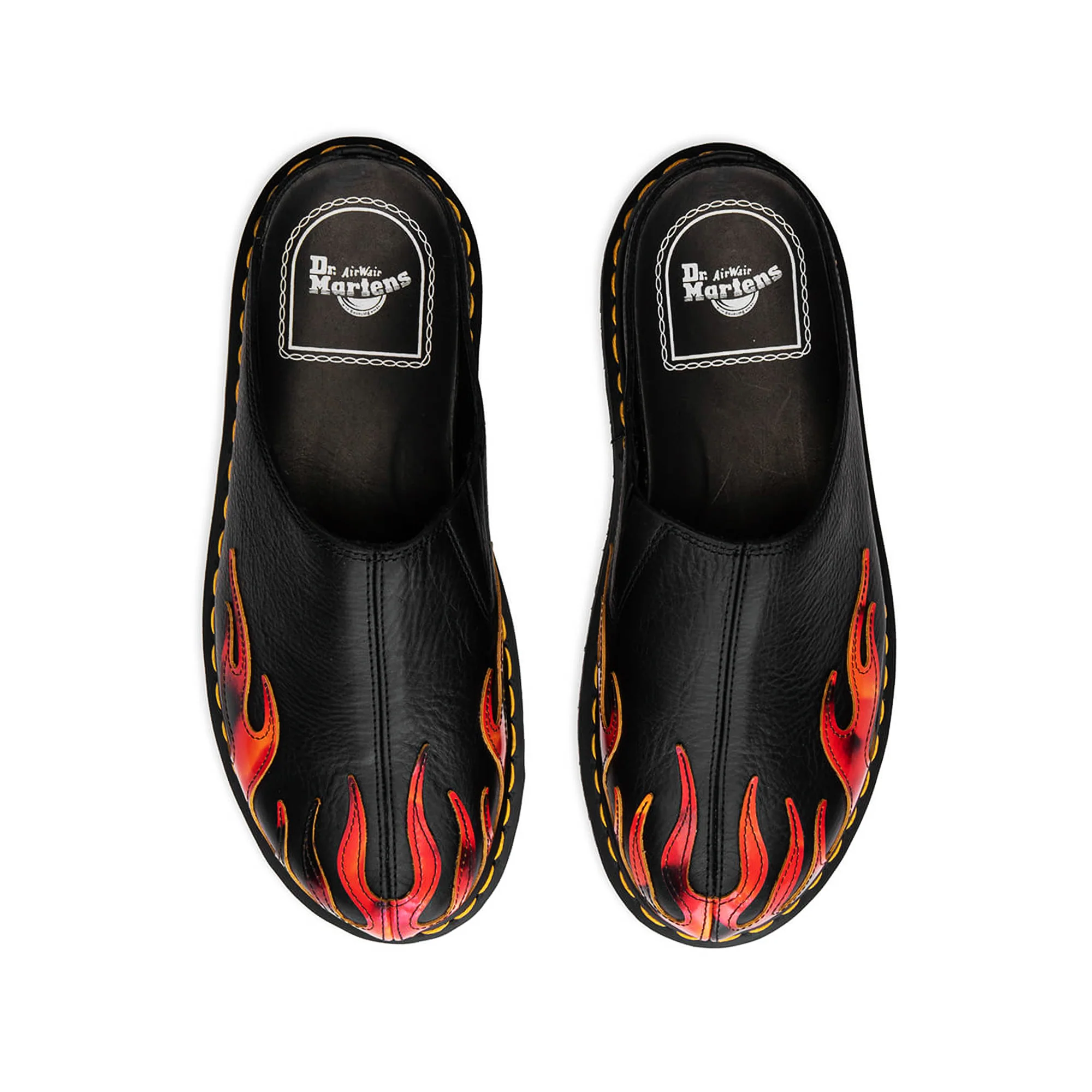 Dr Martens Mens San Mule Flame Boots - Image 2