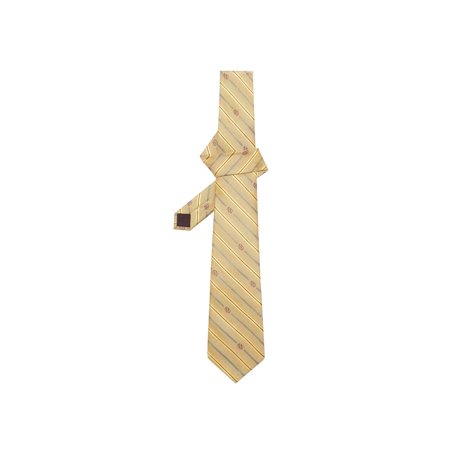 Drôle de Monsieur Cravate Rayee Monogramme Tie