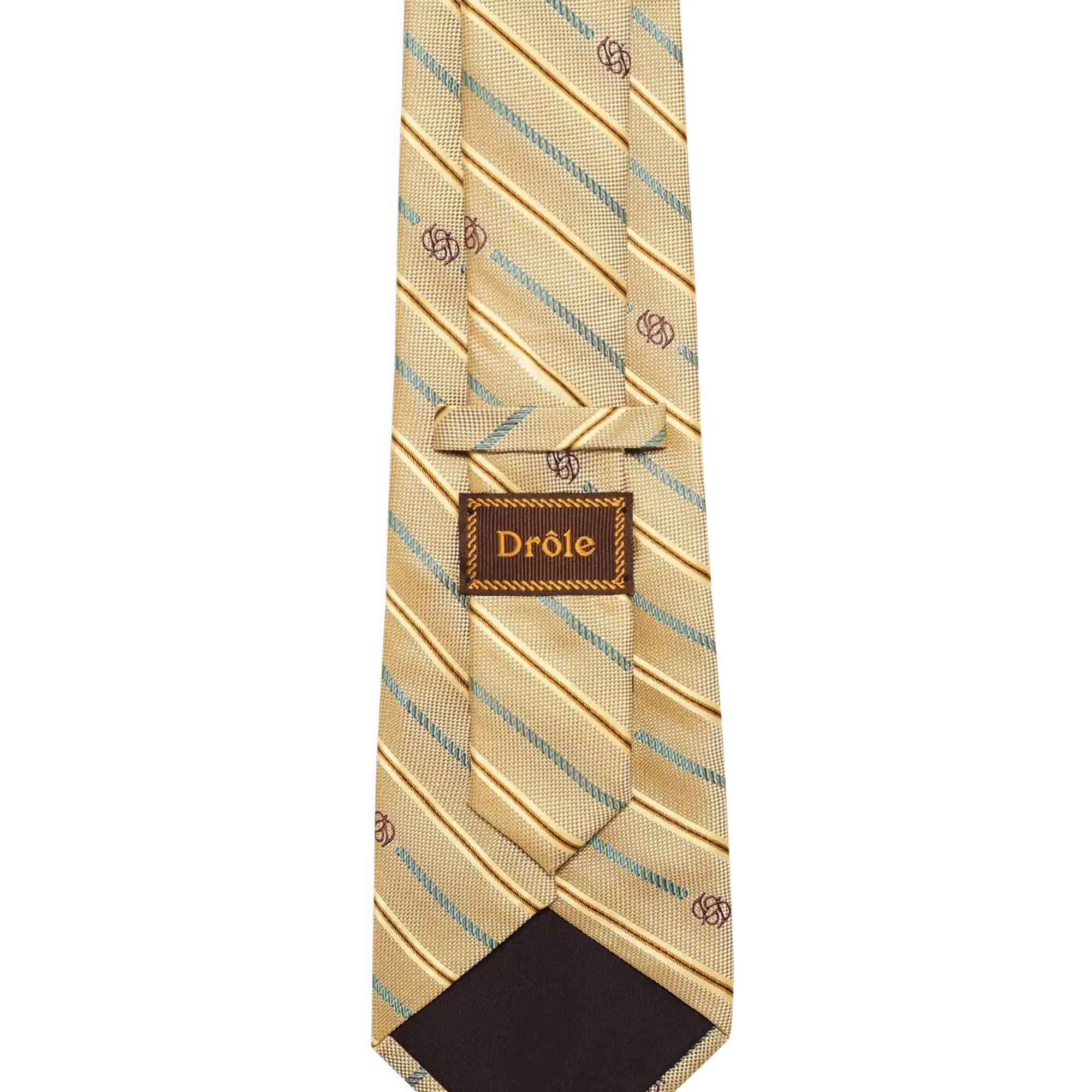Drôle de Monsieur Cravate Rayee Monogramme Tie - Image 2