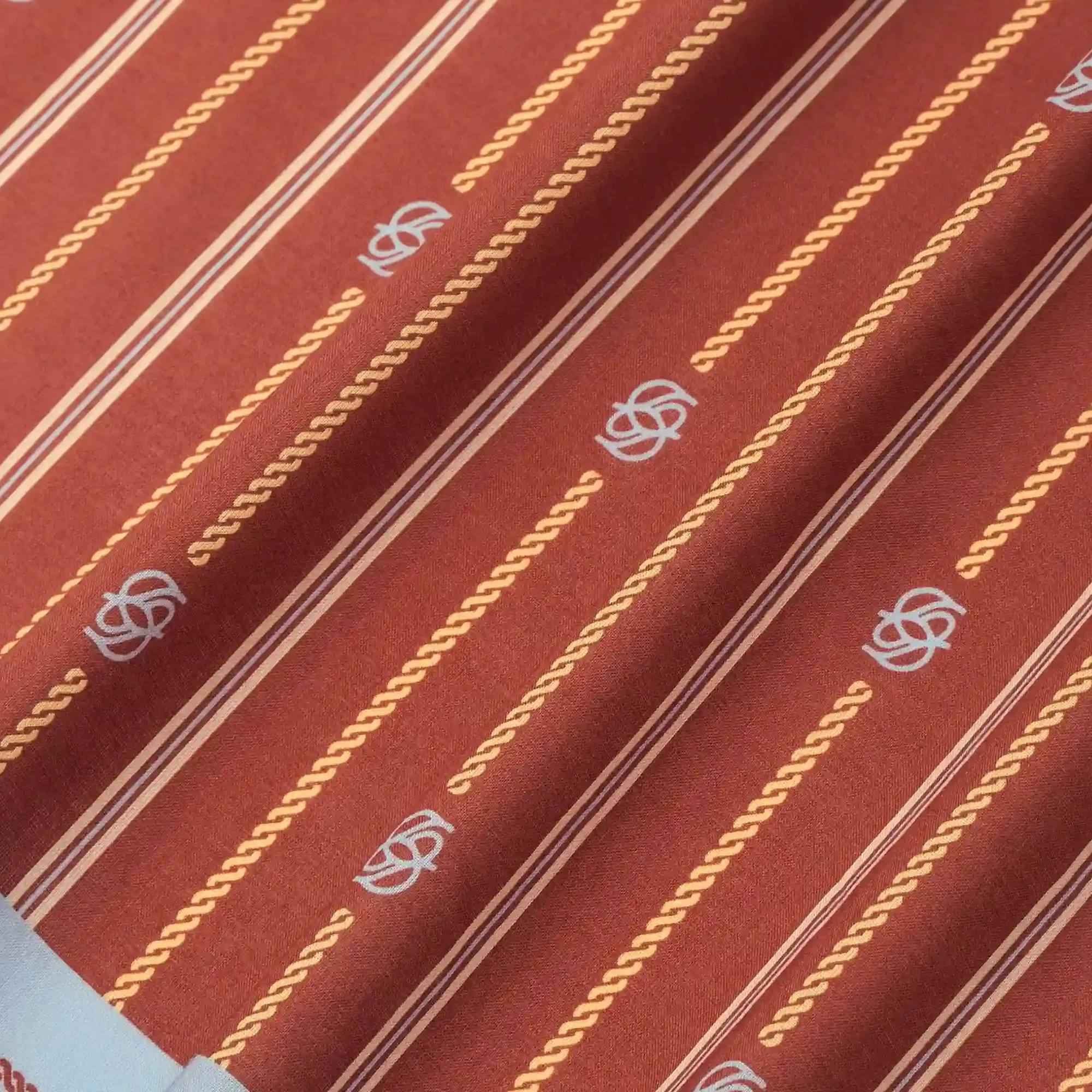 Drôle de Monsieur Foulard Rayure Monogramme Bandana - Image 2