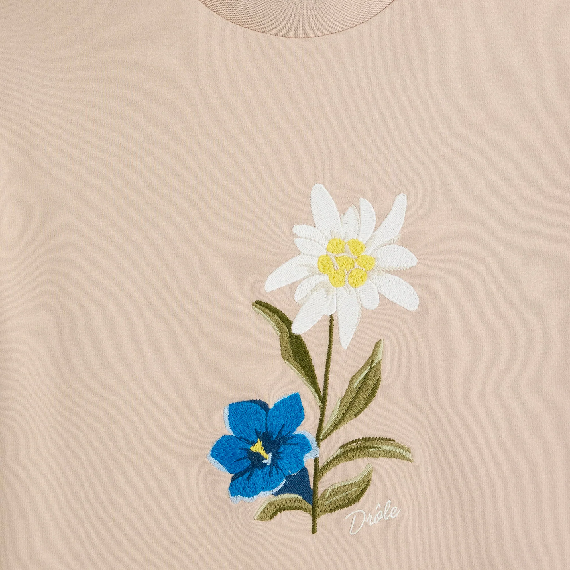 Drole De Monsieur Le T-Shirt Fleurs Brodees - Image 2