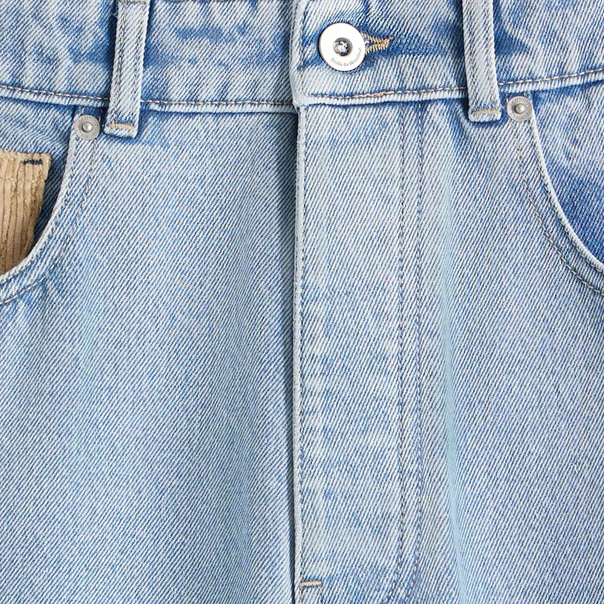 Drole De Monsieur Mens Denim Pants - Image 4