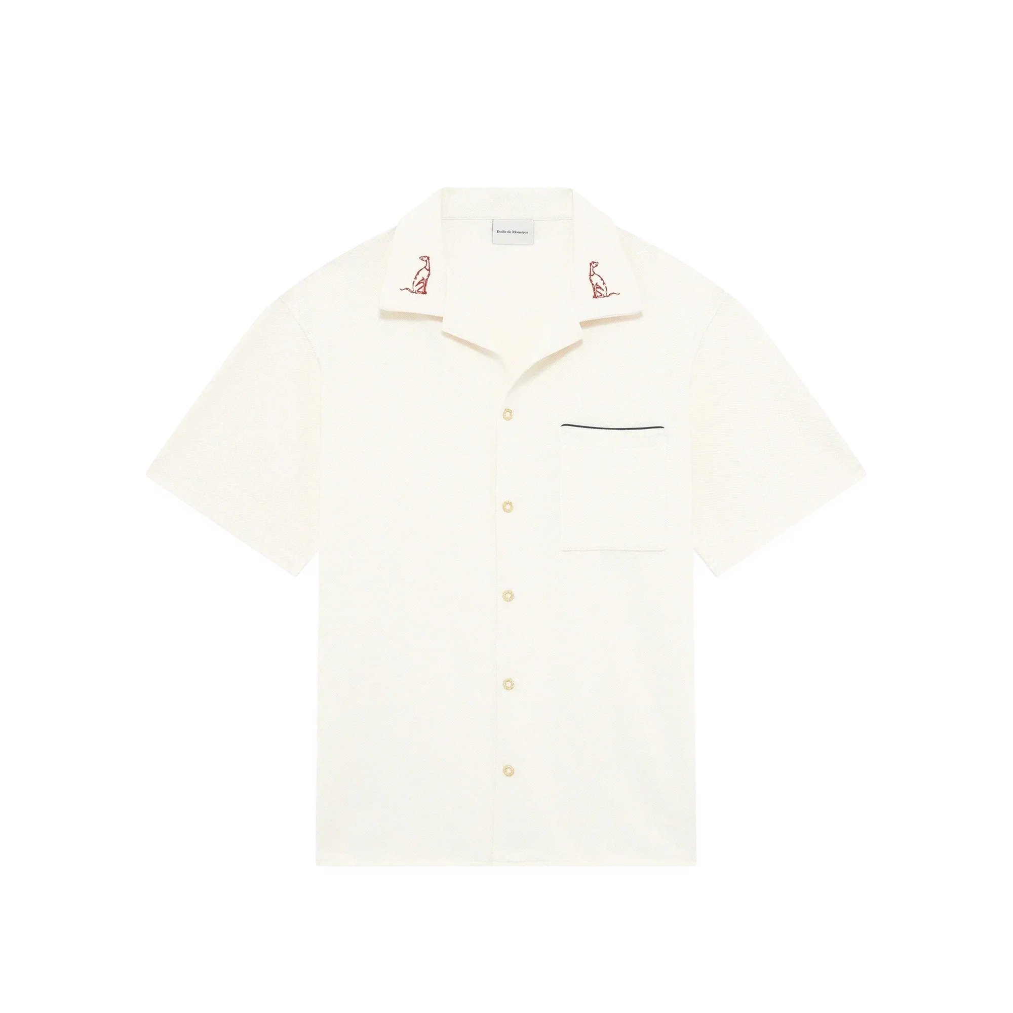 Drôle de Monsieur Mens La Chemise Piquee SS Shirt