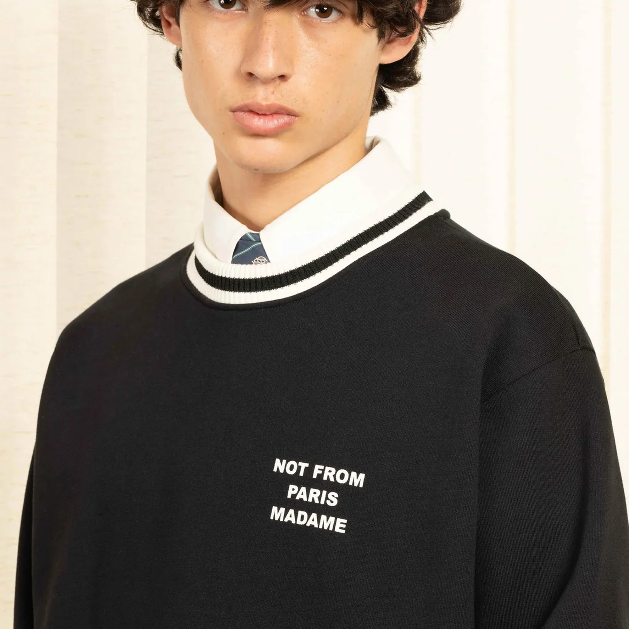 Drôle de Monsieur Mens Le Slogan Sport Sweatshirt - Image 3