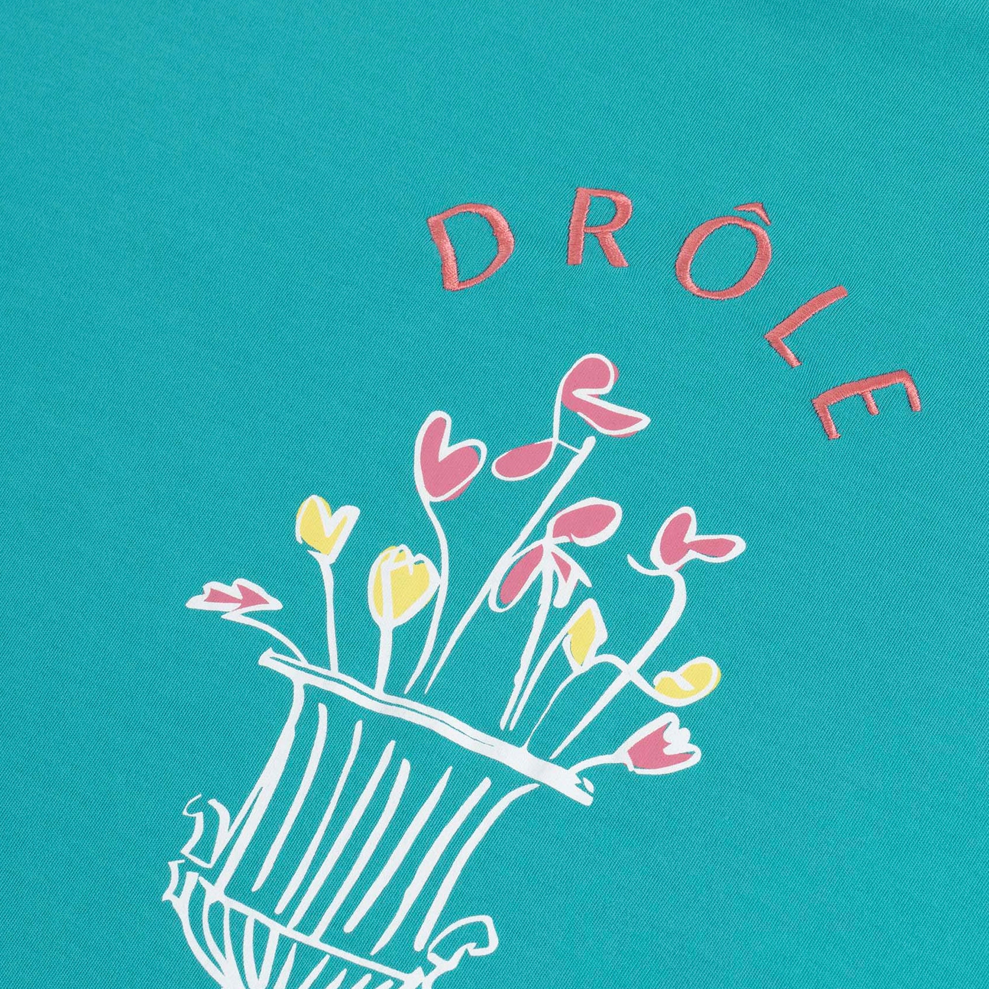 Drole De Monsieur Mens Medicis SS Tee Blue Duck - Image 4