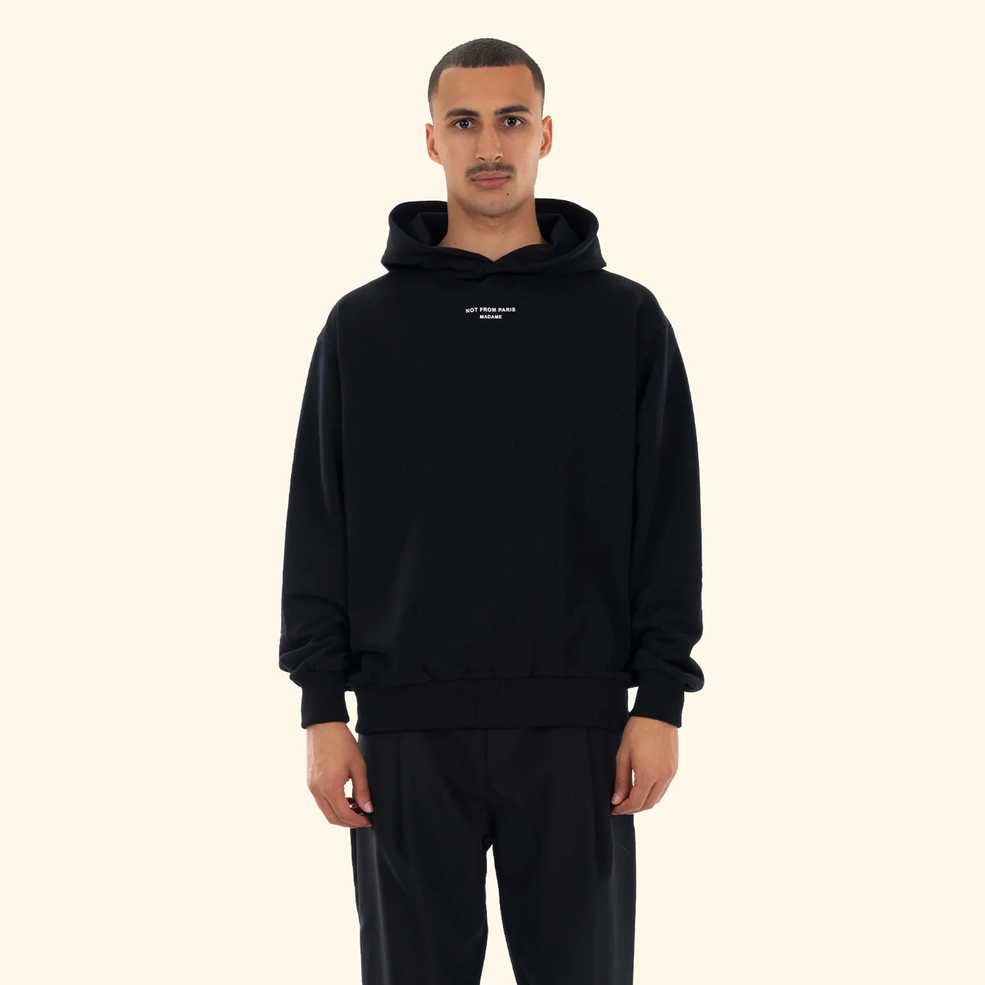 Drole De Monsieur NFPM Classic Hoodie Black - Image 4