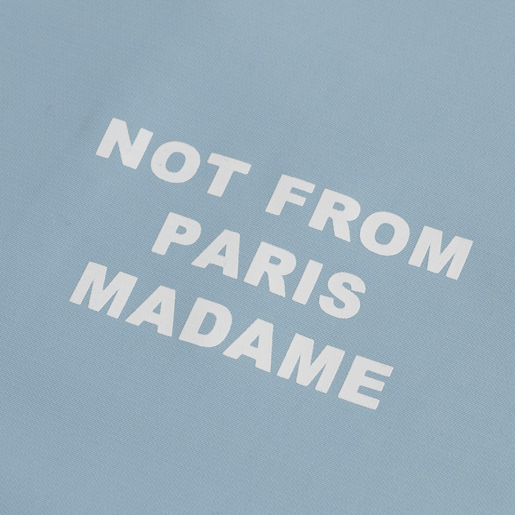 Drole De Monsieur Mens NFPM Slogan Coach Jacket Light Blue - Image 3