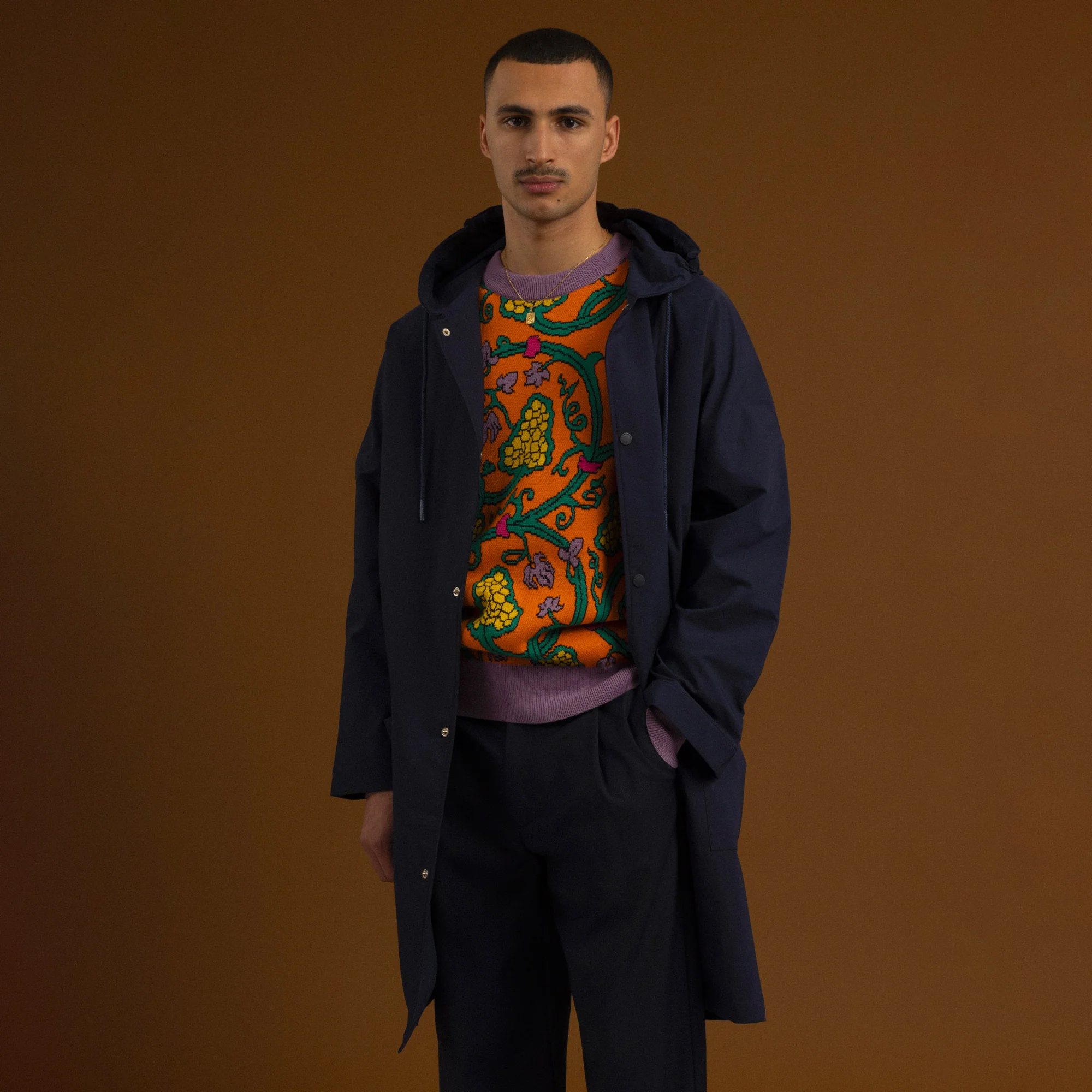 Drole De Monsieur Mens NFPM Parka Navy - Image 3