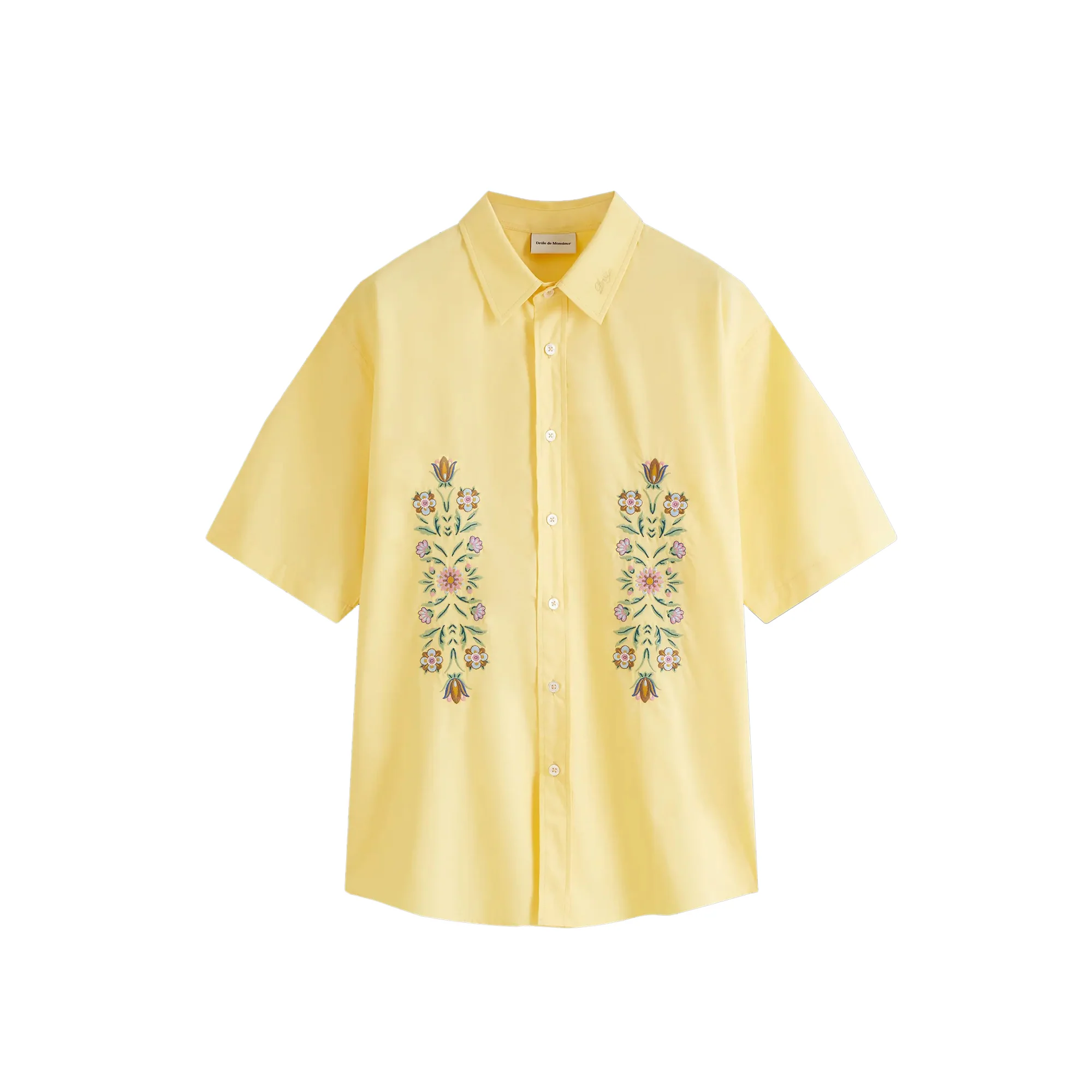 Drole De Monsieur Mens Ornements Button Up Shirt