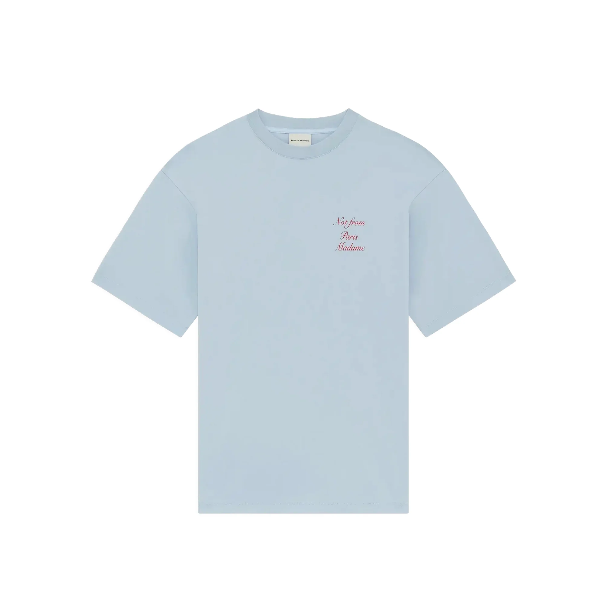 Drôle de Monsieur Mens Slogan Calligraphy Tee