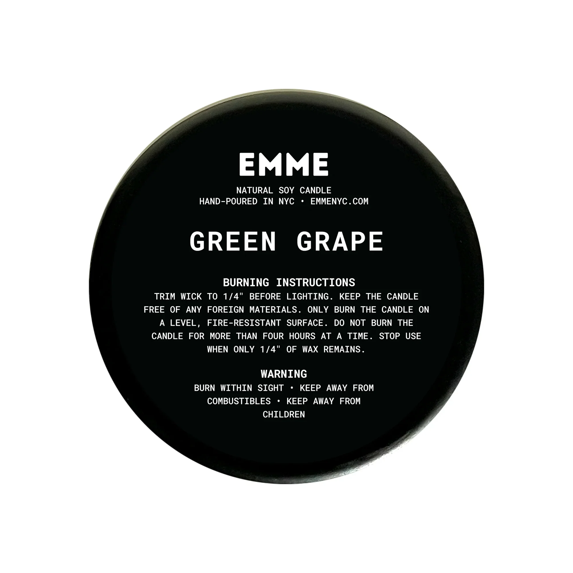 Emme Green Grape Wood Wick Candle - Image 2