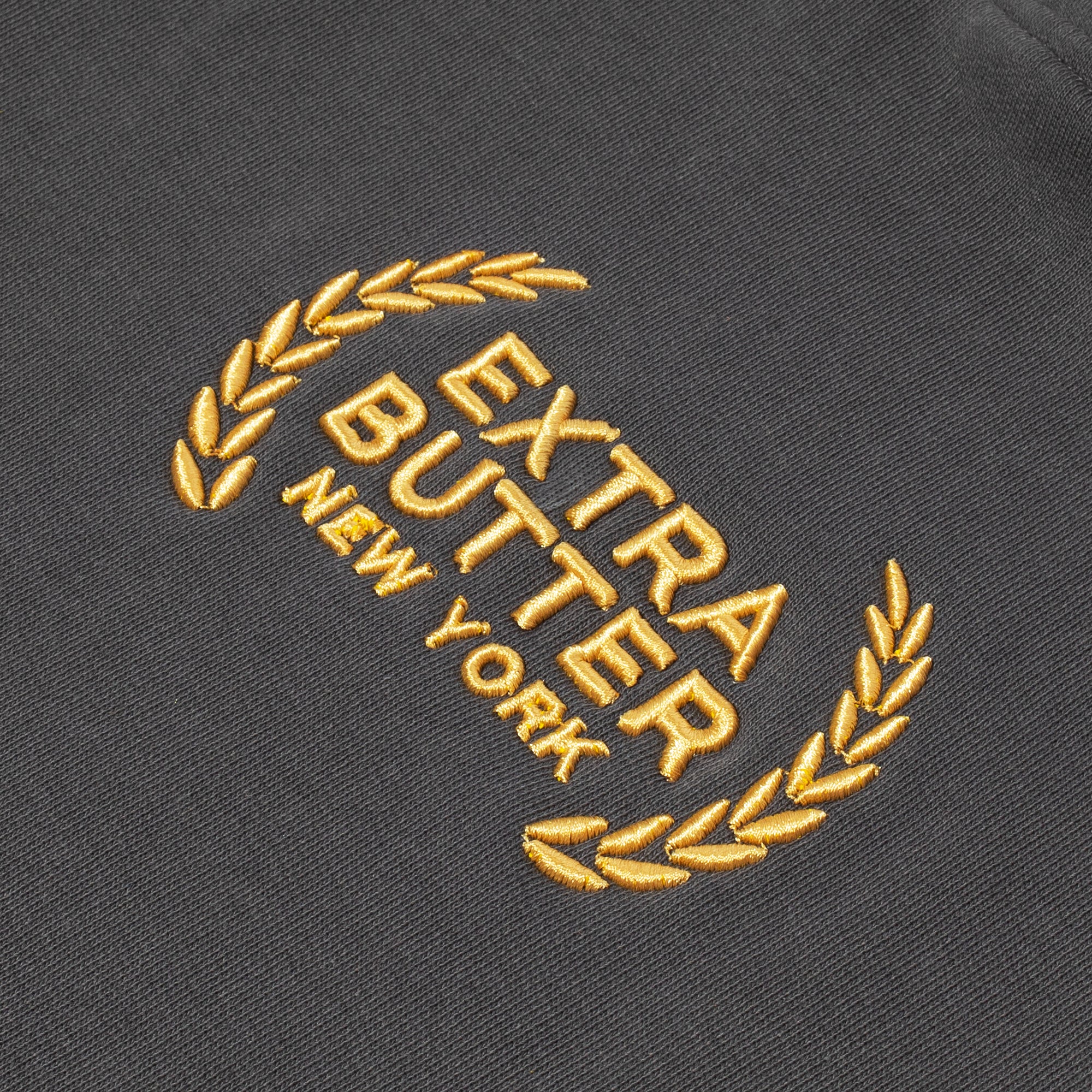 Extra Butter Mens Embroidered OS Hoodie 'Slate' - Image 3