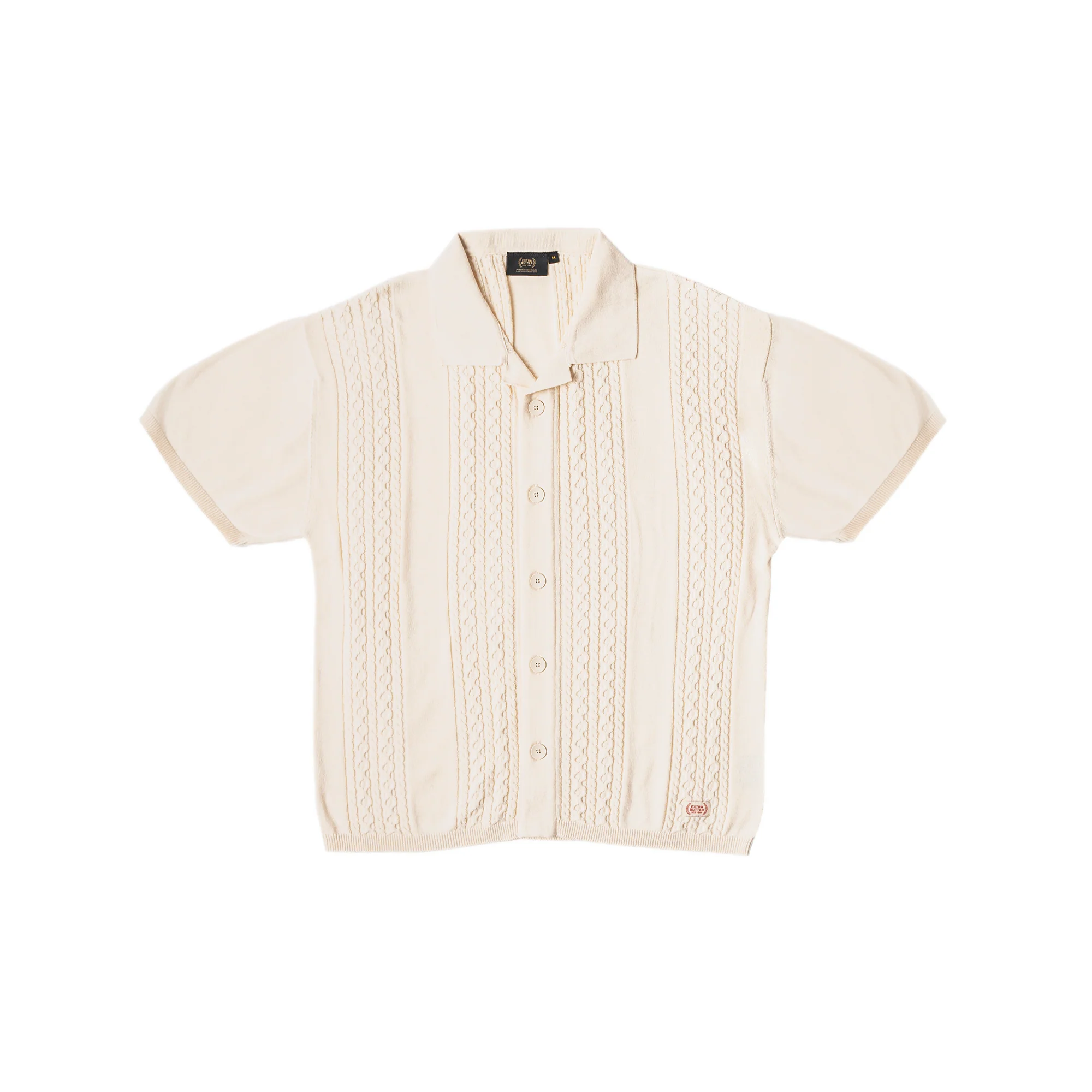 Extra Butter Cricket Club Cableknit Button Up Shirt