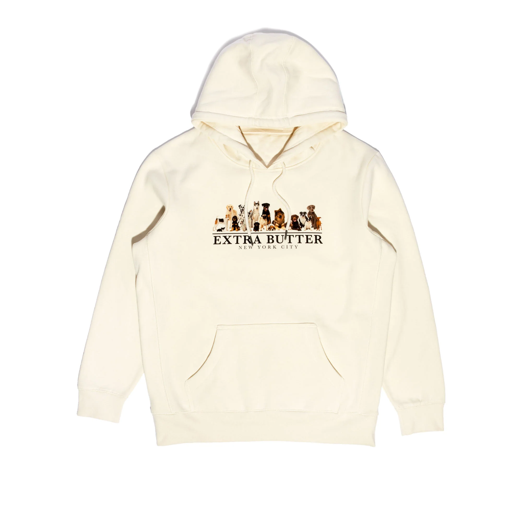 Extra Butter Dog Portrait Hoodie 'Natural'
