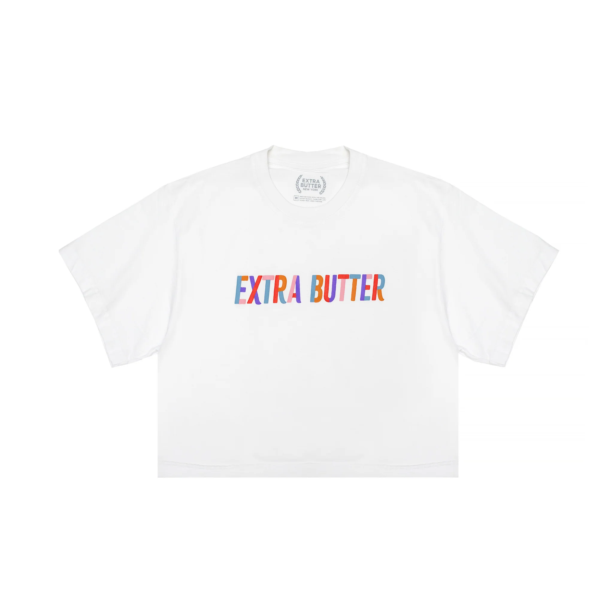 Extra Butter Painterly Crop Tee