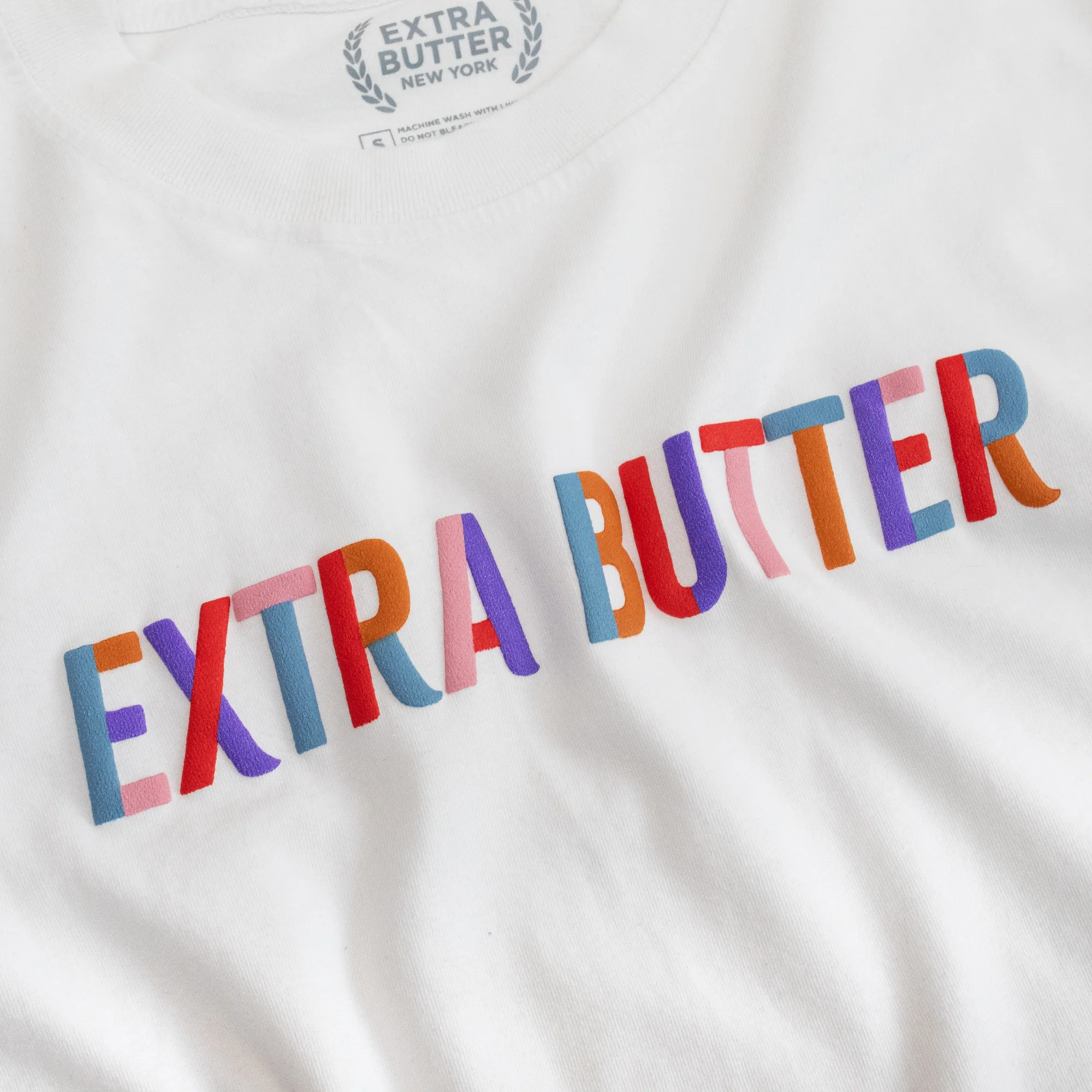 Extra Butter Painterly Crop Tee - Image 2