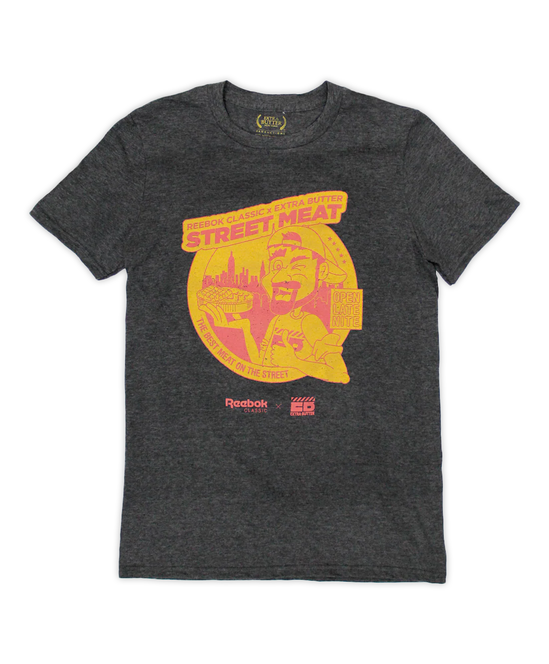Extra Butter: Street Meat Tee (Charcoal)