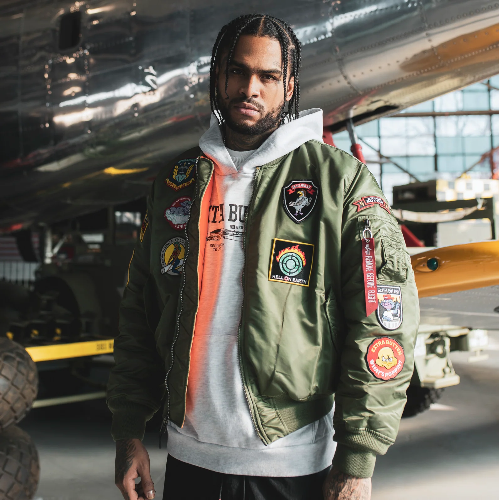Extra Butter Men Tomcat MA-1 Flight Jacket - Image 6