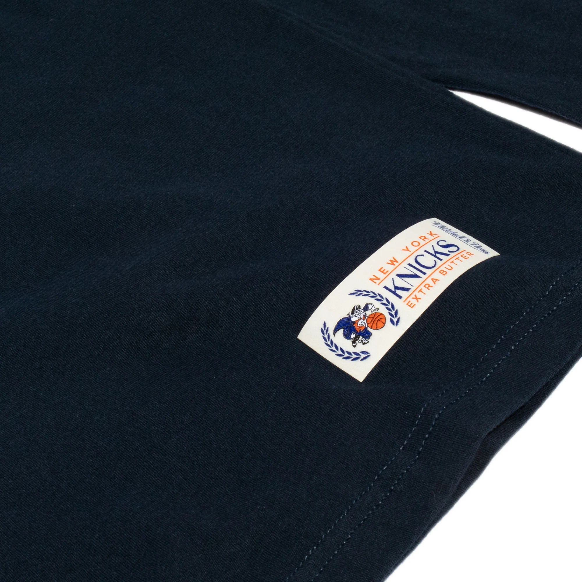Mitchell & Ness x EB NBA Knickerbockers LS Tee 'Navy' - Image 4