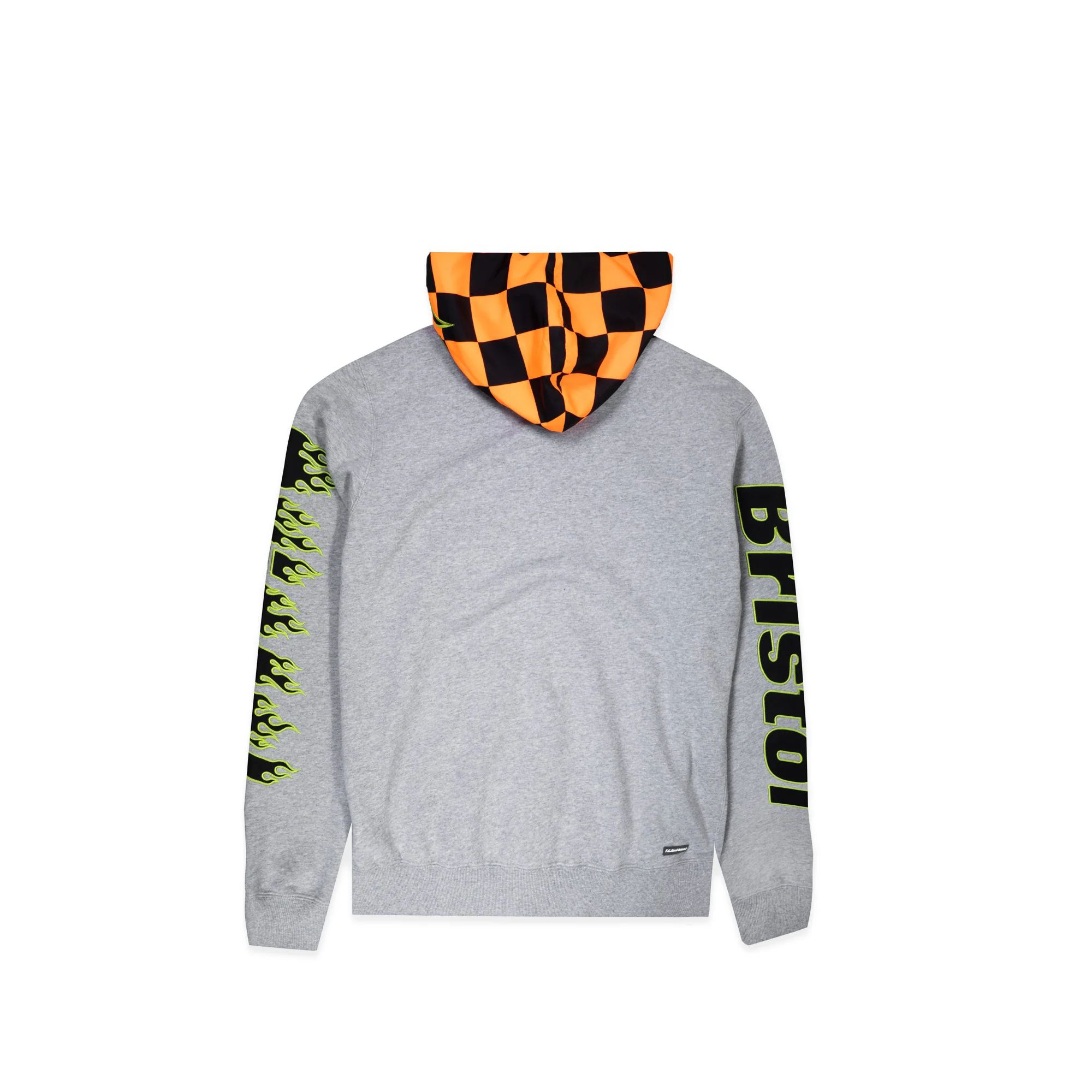 FC Real Bristol Mens Checker Flame Zip Up Hoodie - Image 2