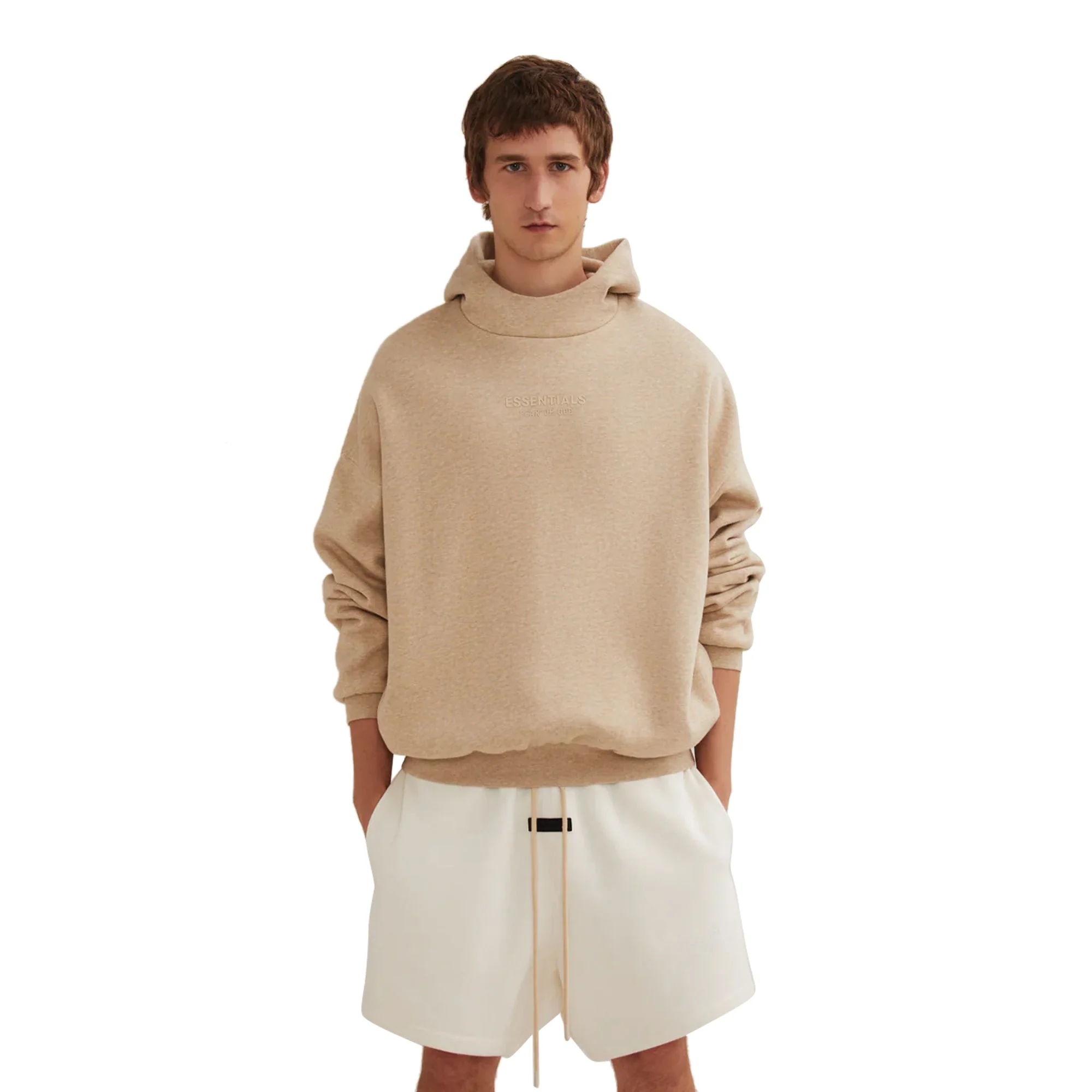 Fear of God Essential Gold Heather Hoodie - Image 4