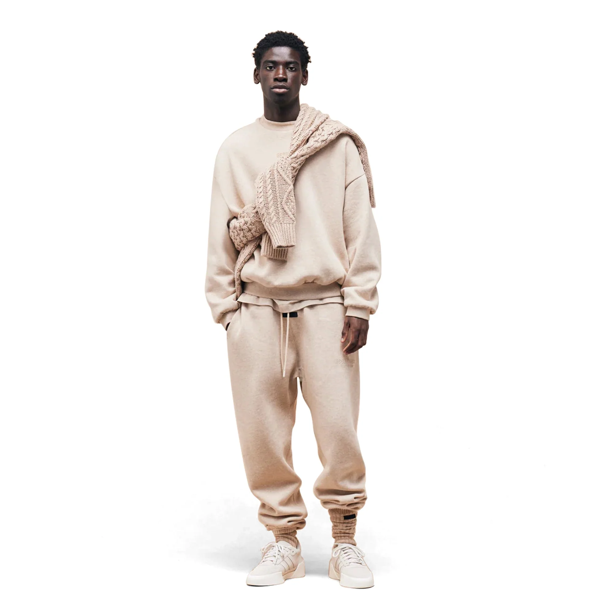 Fear of God Essentials Gold Heather Sweatpants - Image 4