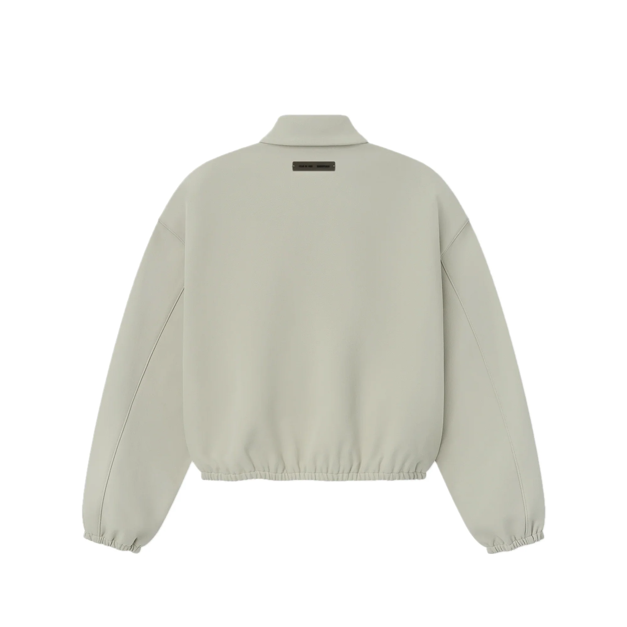 Fear of God ESSENTIALS Mens Bonded Canvas Zip-Up Jacket - Image 2