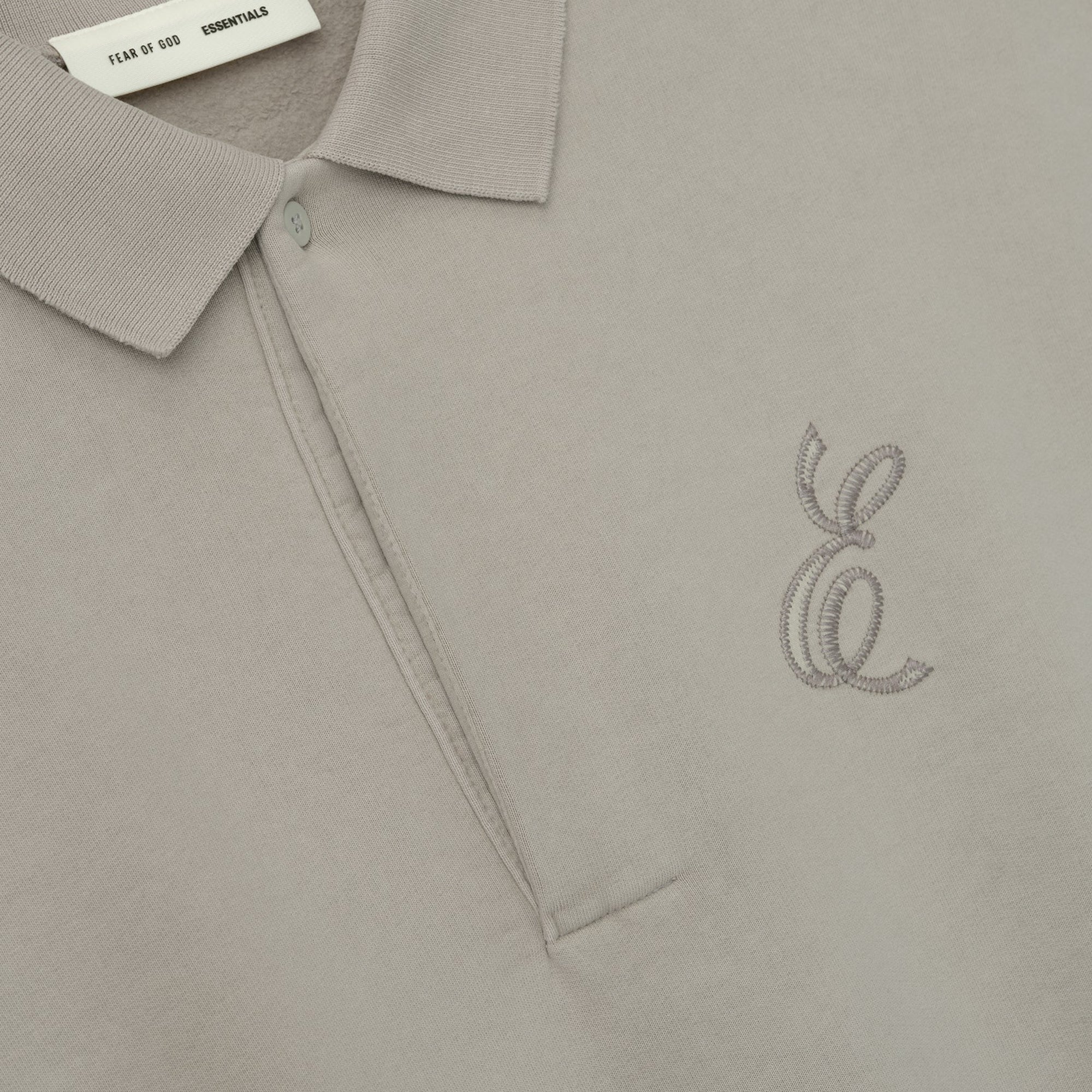 Fear of God ESSENTIALS Mens Classic Polo Sweatshirt - Image 4